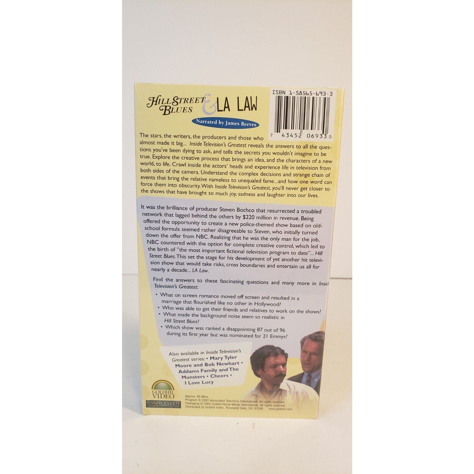 Hill Street Blues and LA Law Inside TV's Greatest VHS New Sealed *RARE
