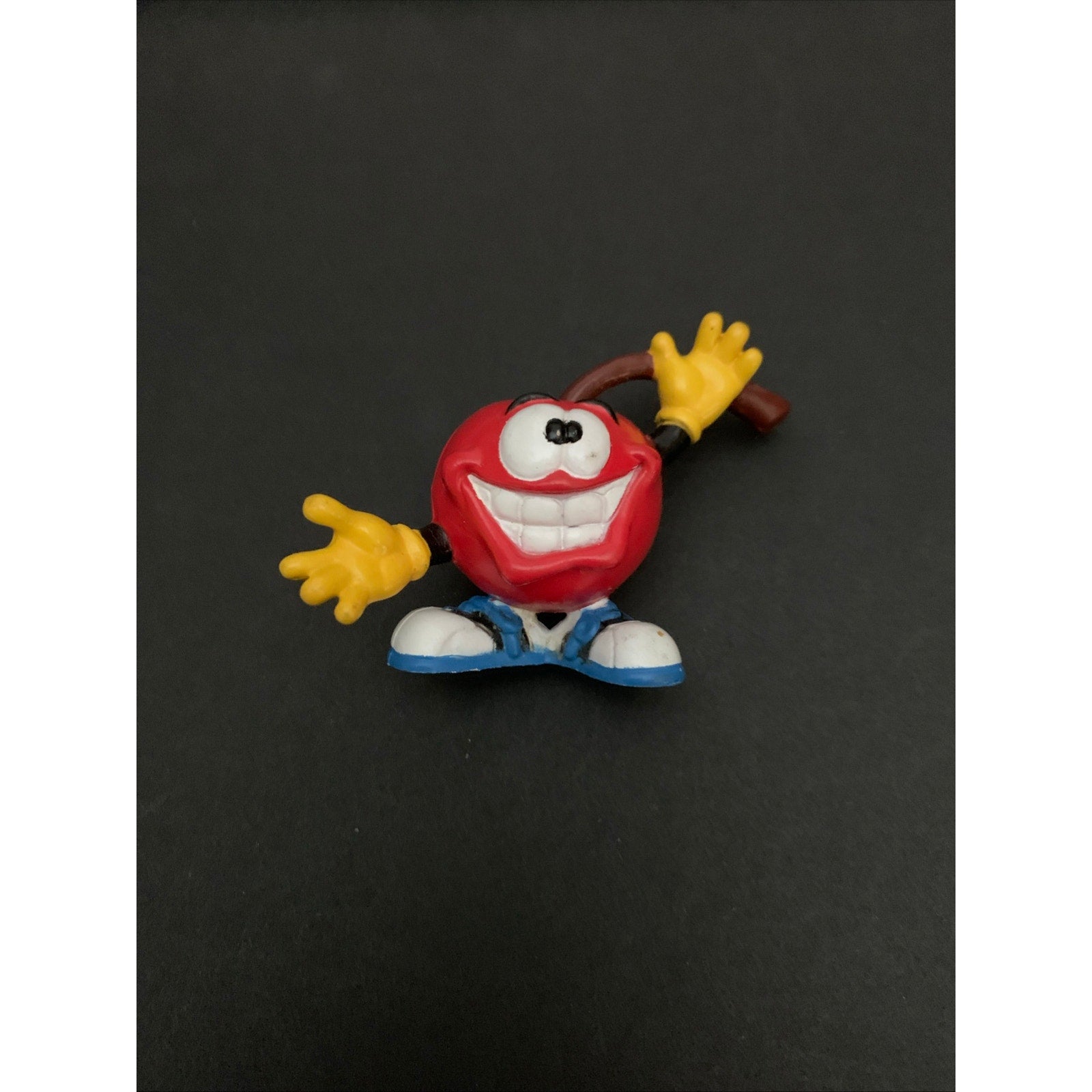 Vintage 1988 PFP Cherry Man Maraschino Cherry Mascot PVC Figure Smiling
