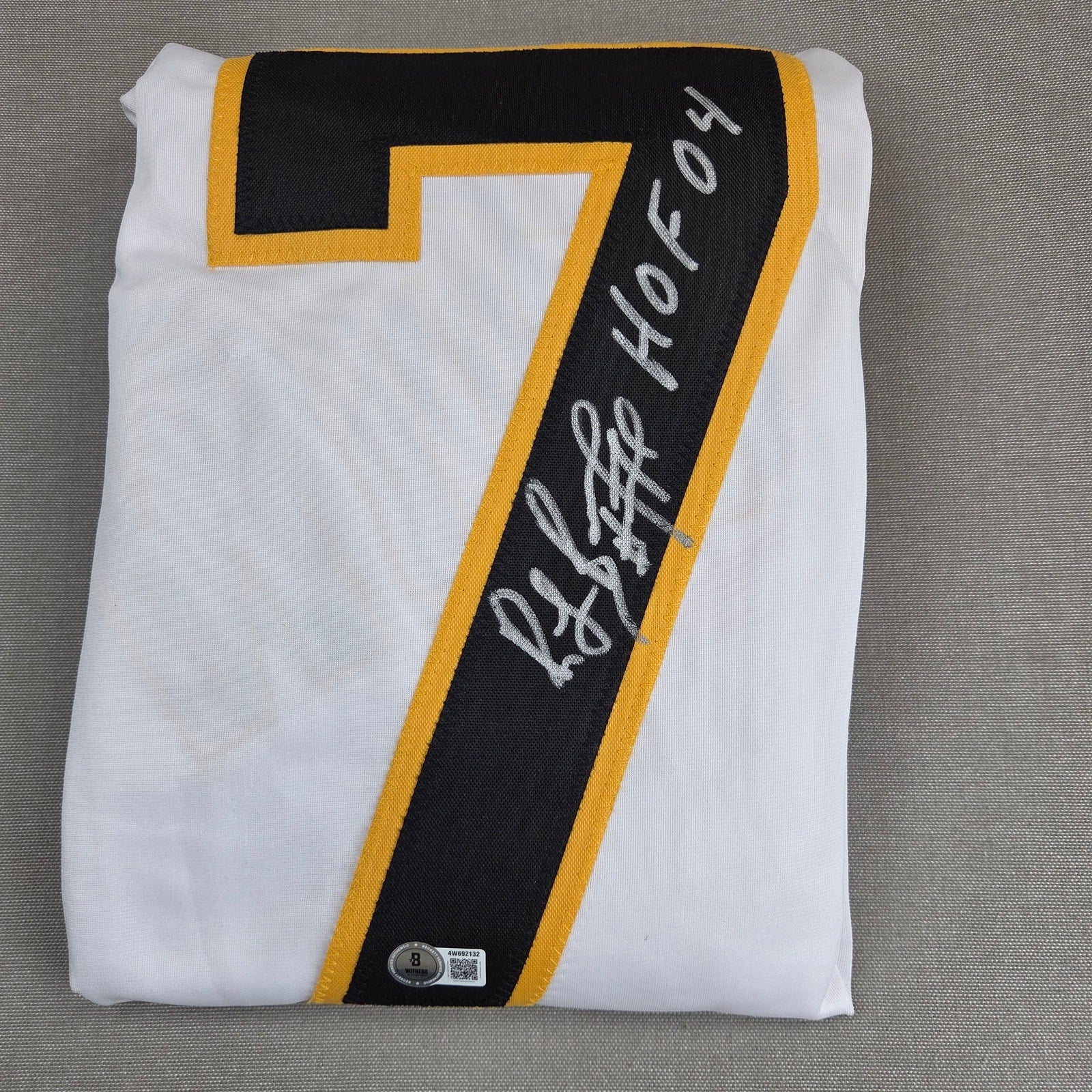Ray Bourque HOF 04 Signed Boston Bruins Custom Jersey BAS Witness Beckett COA