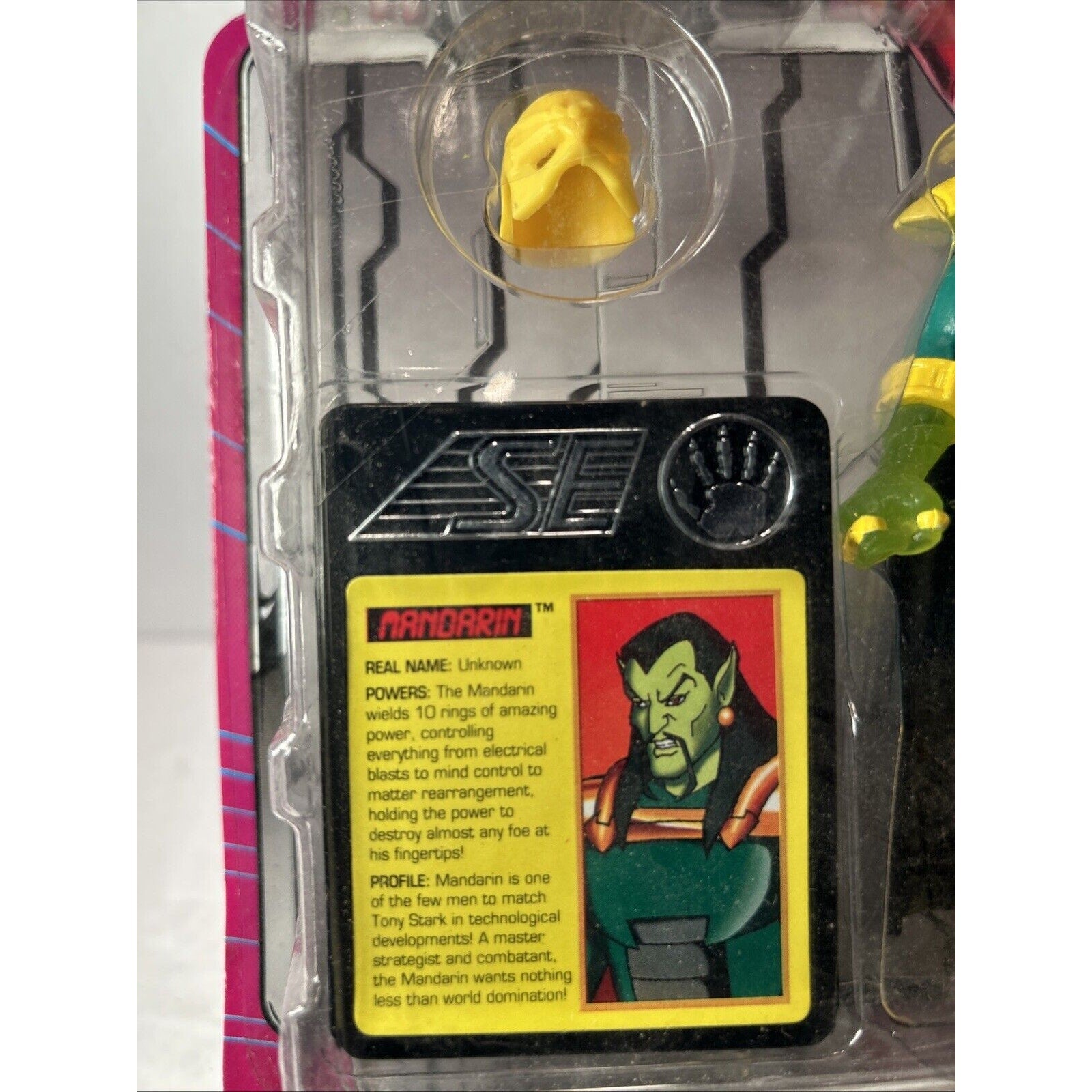 Iron Man Mandarin with Light Up Power Rings 5" Vintage Action Figure ToyBiz 1994