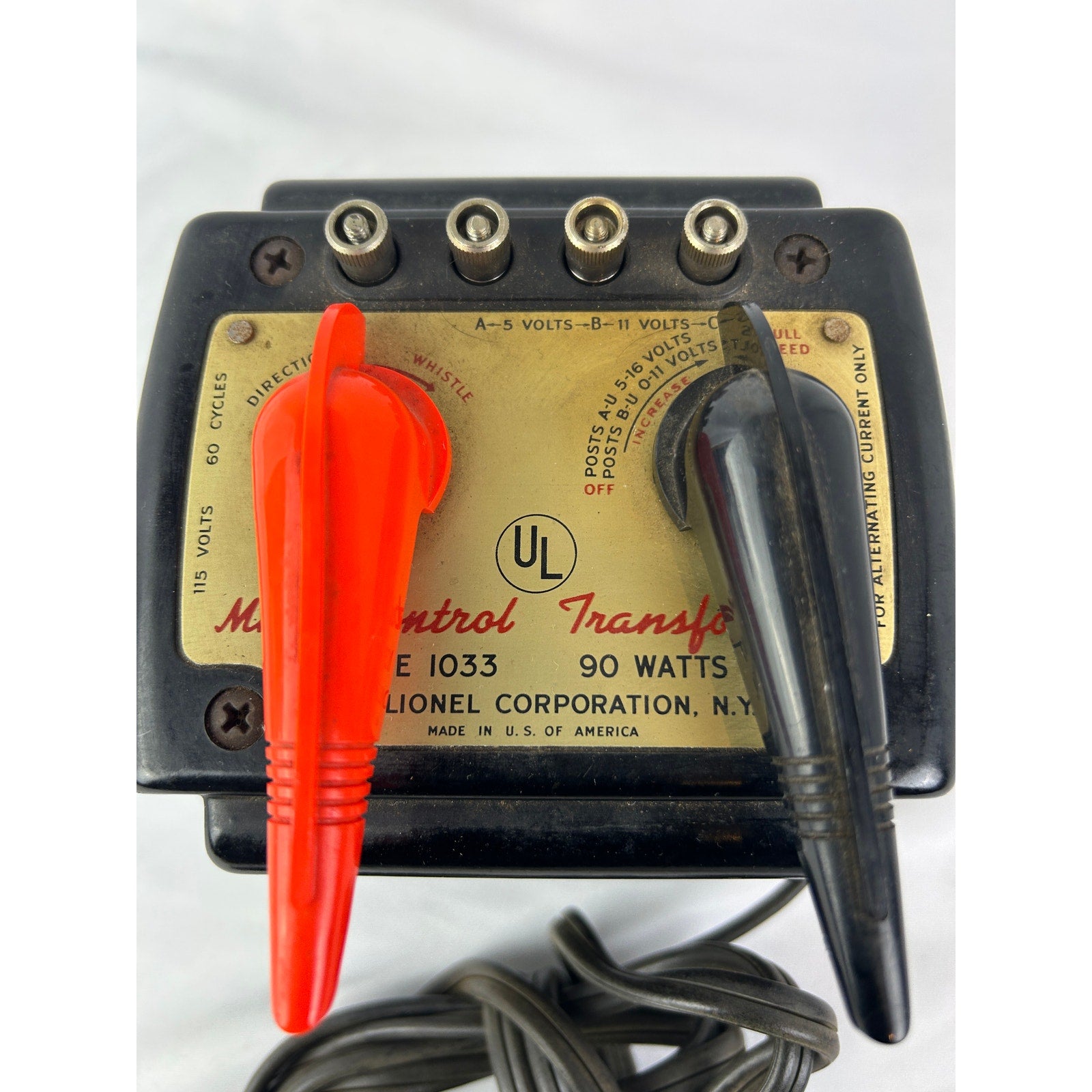 Lionel 1033 Train Transformer 90 Watt Tested Working Vintage USA