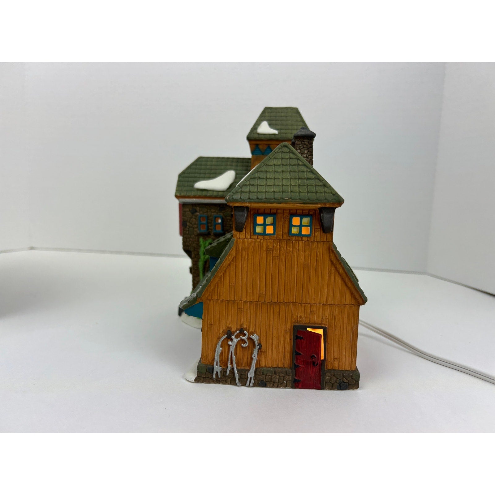 Department 56 New England Village McGrebe Cutters & Sleighs 1991 w Box Lighted