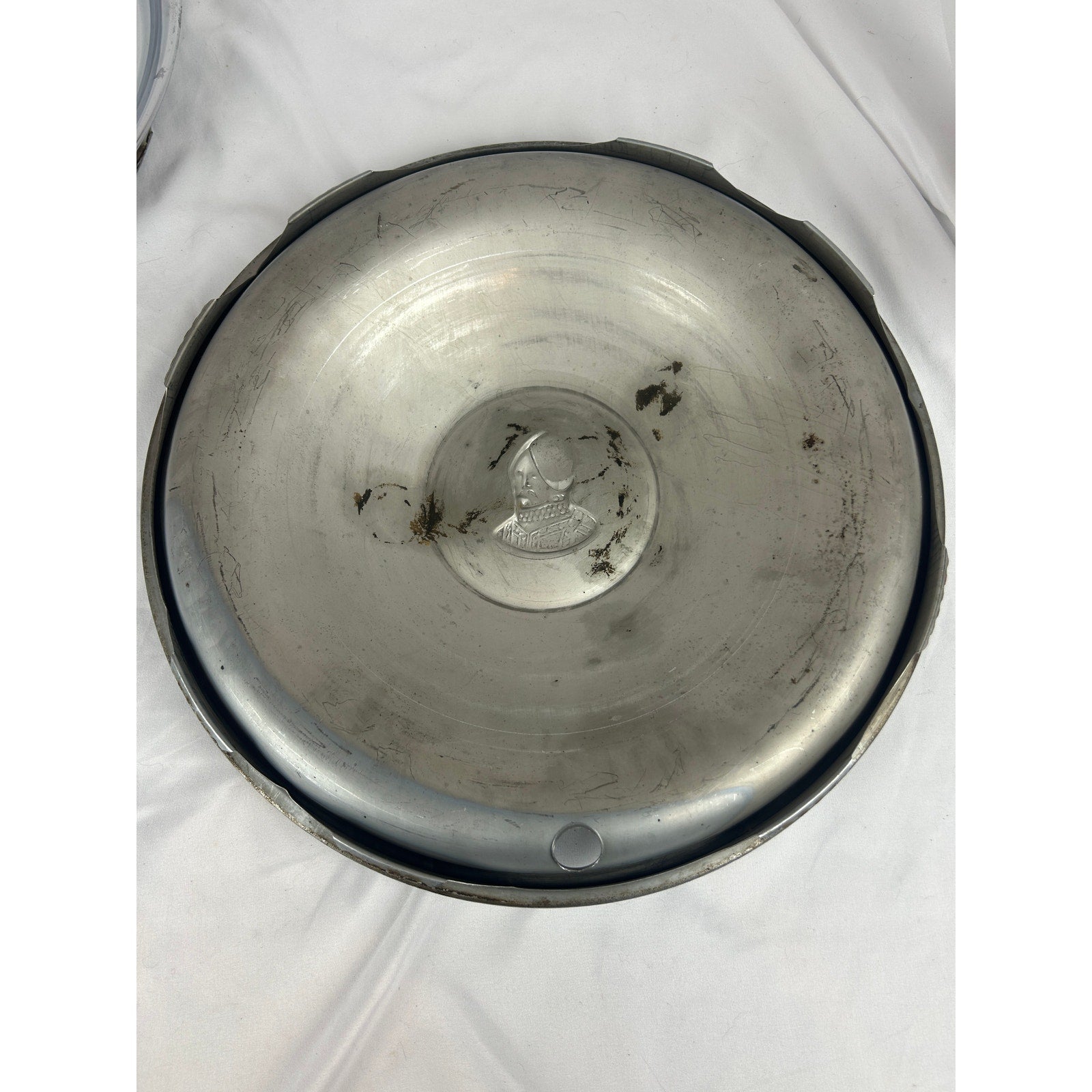 1951–1952 DeSoto Deluxe 15 Inch Chrome Hubcaps Set of 4 Vintage