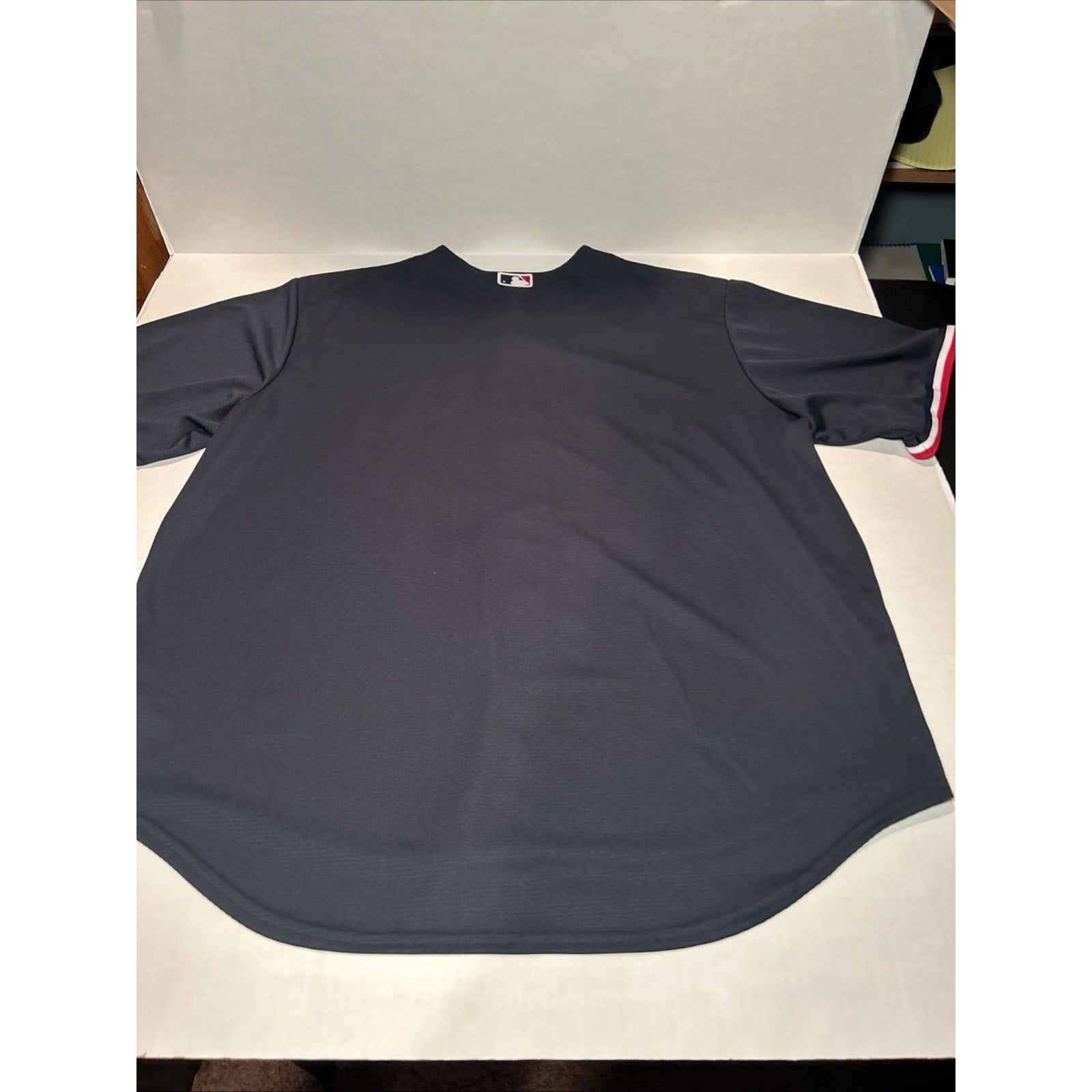 Minnesota Twins Nike Men's Short Sleeved Button Up Navy Blue Jersey XXLarge