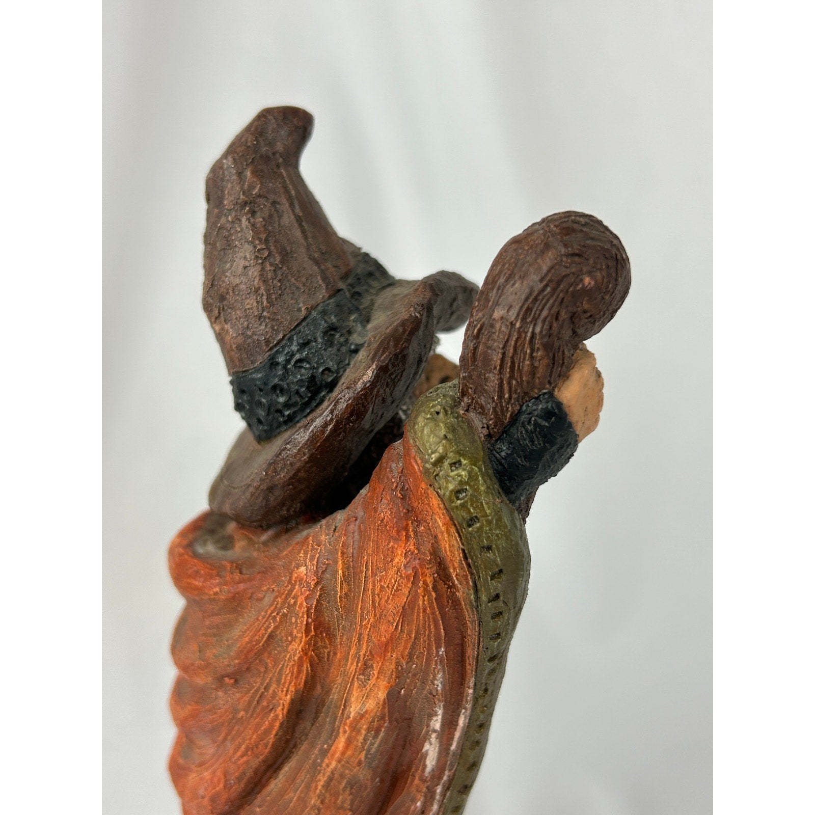 Mike Makras Gandalf Sculpture Hand Painted Wizard Figure Vintage Art 1980