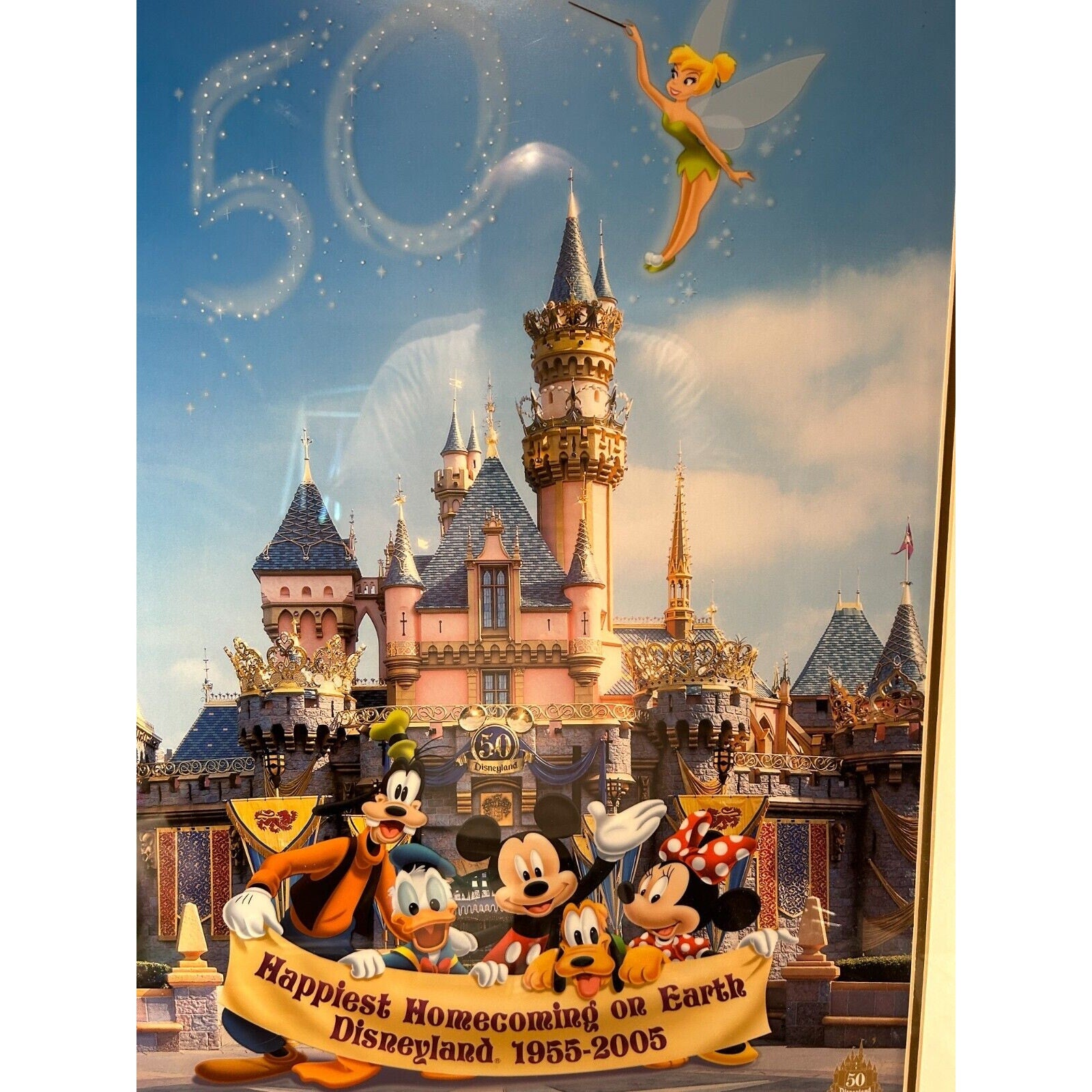 Disney 50th Anniversary Litho-Cel Framed Print LE 92/500 w/ COA 2005 Homecoming