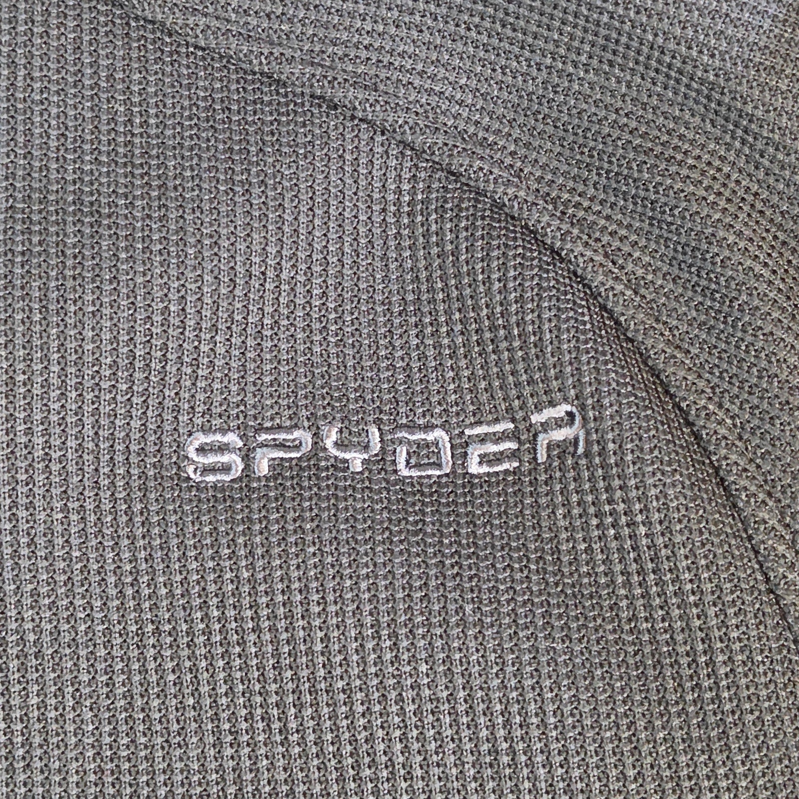 Spyder Men’s XXL Quarter Zip Pullover Black Gray Fleece 229517 Luther Logo