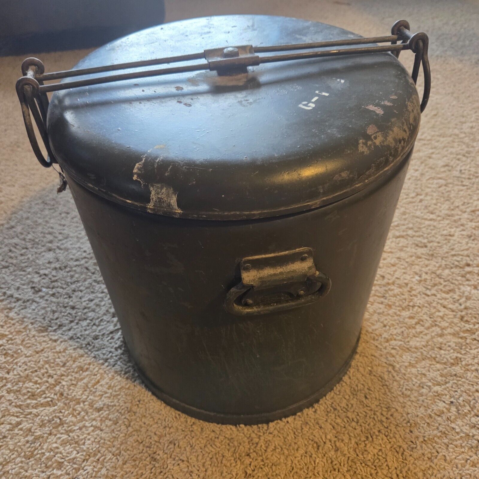 WWII US Army Mermite Food Container 1943/44 SMCO w/ 3 Inserts Militaria