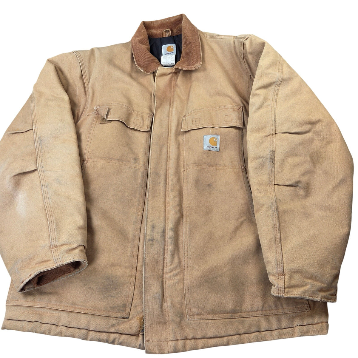Vintage Carhartt C03 BRN Arctic Traditional Coat USA 42R Duck Work Jacket