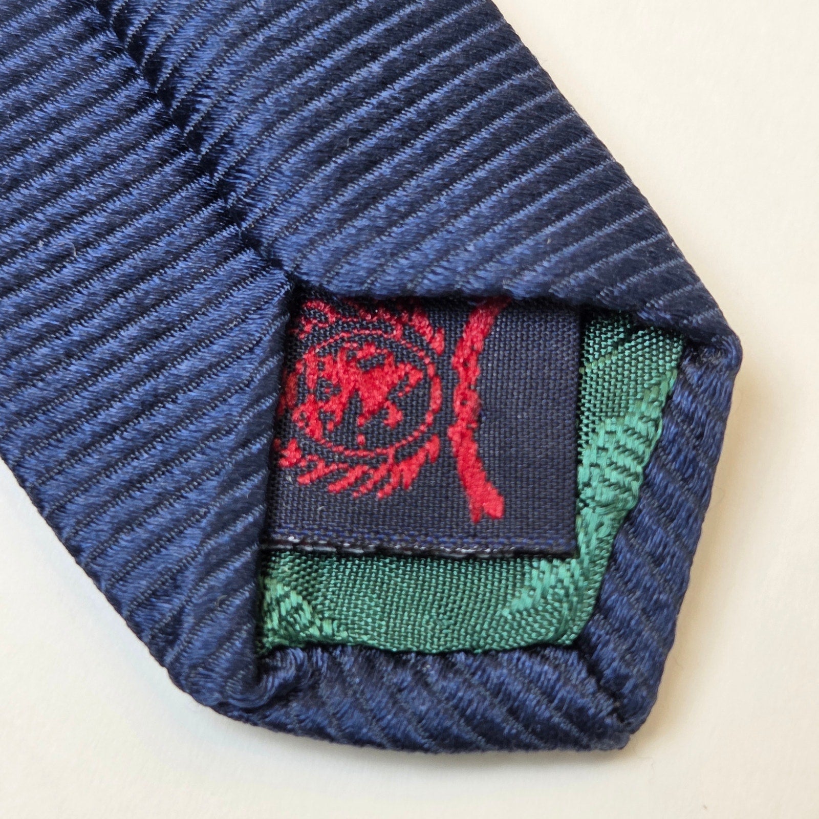 Tommy Hilfiger Silk Tie Lot 3 Green Blue Classic 3.75 USA Contrast Tips