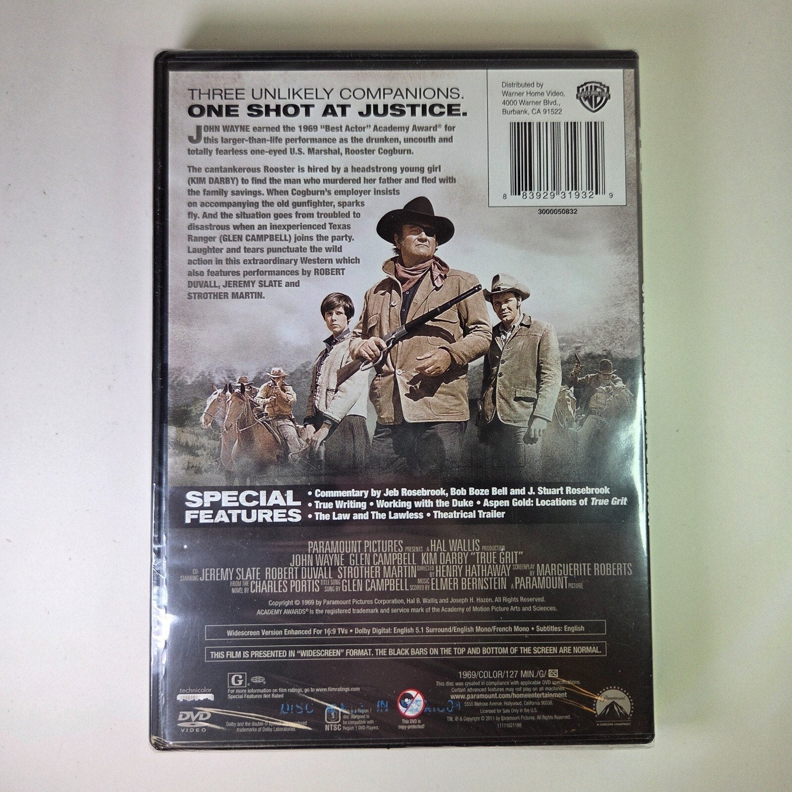 True Grit DVD 2013 John Wayne NEW Sealed