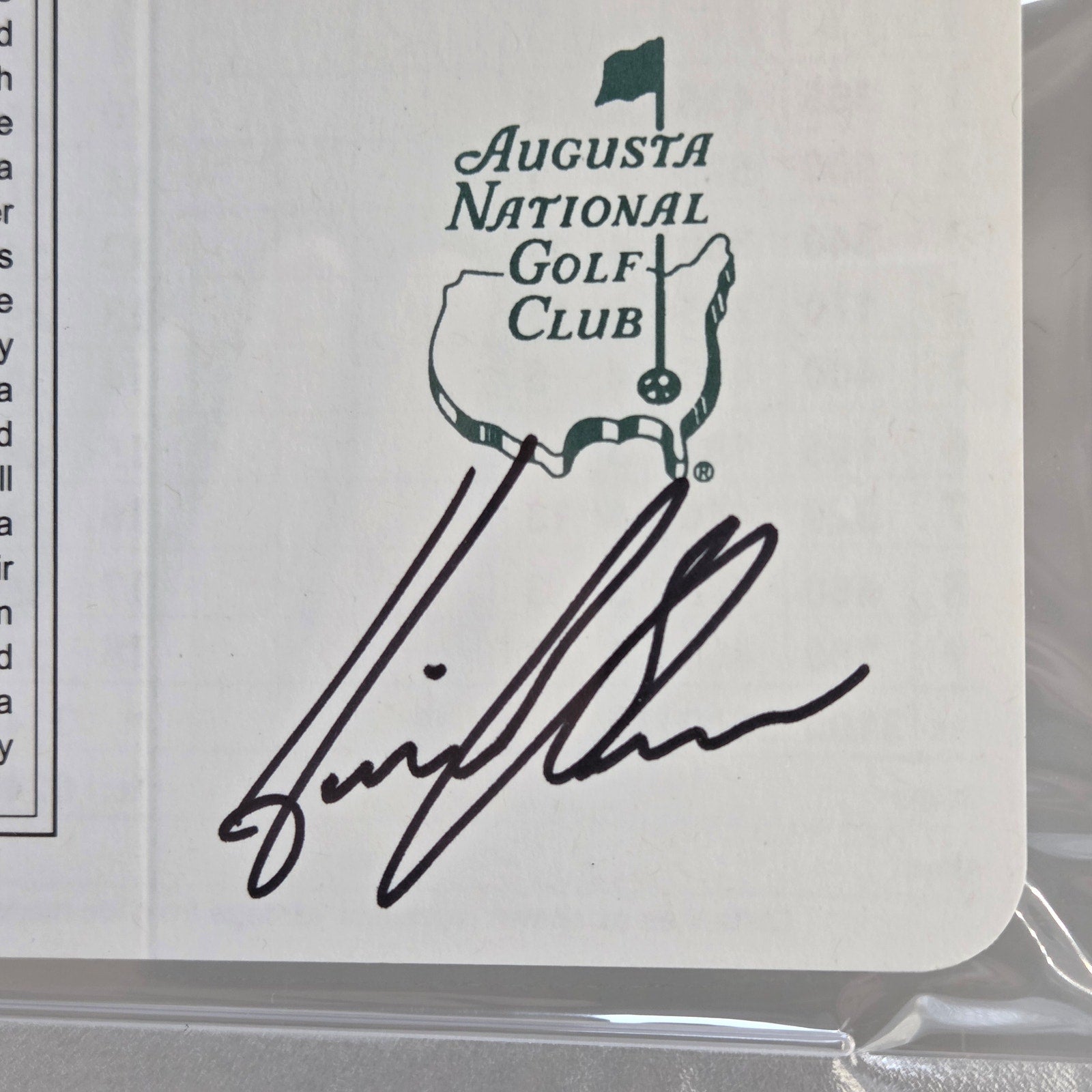 Henrik Stenson Signed Augusta National Masters Scorecard PSA DNA Auto Golf