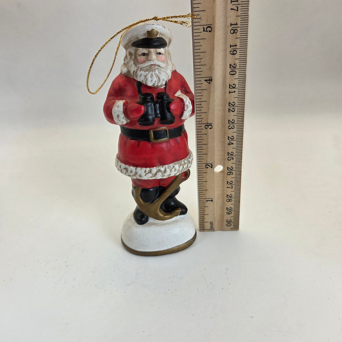 1991 Alsan Sea Santa #2211 Ornament Binoculars Korea 5" w/ Box Paperwork
