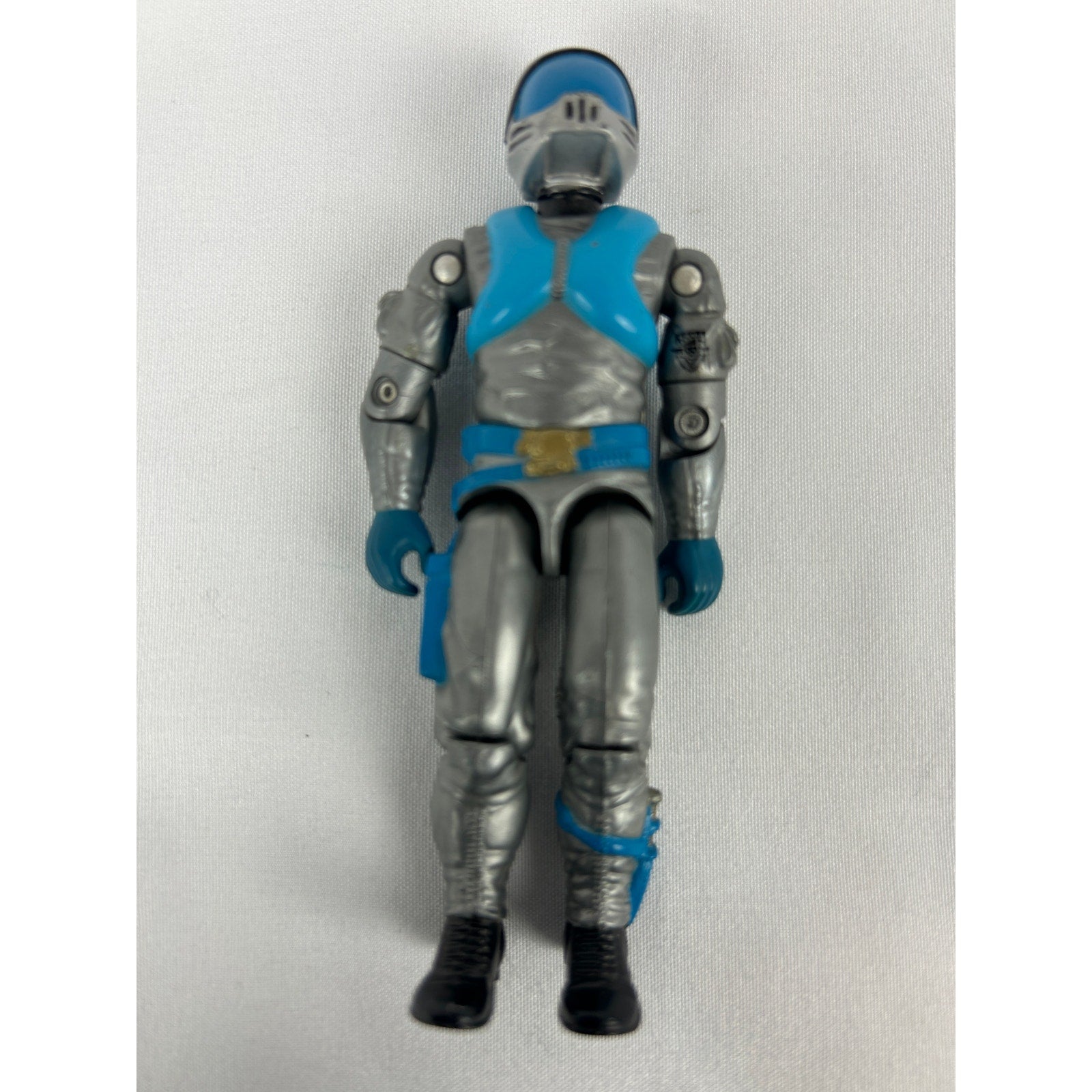 G.I. Joe COBRA Lampreys Hydrofoil Pilot 1985 Figure Complete w File Card