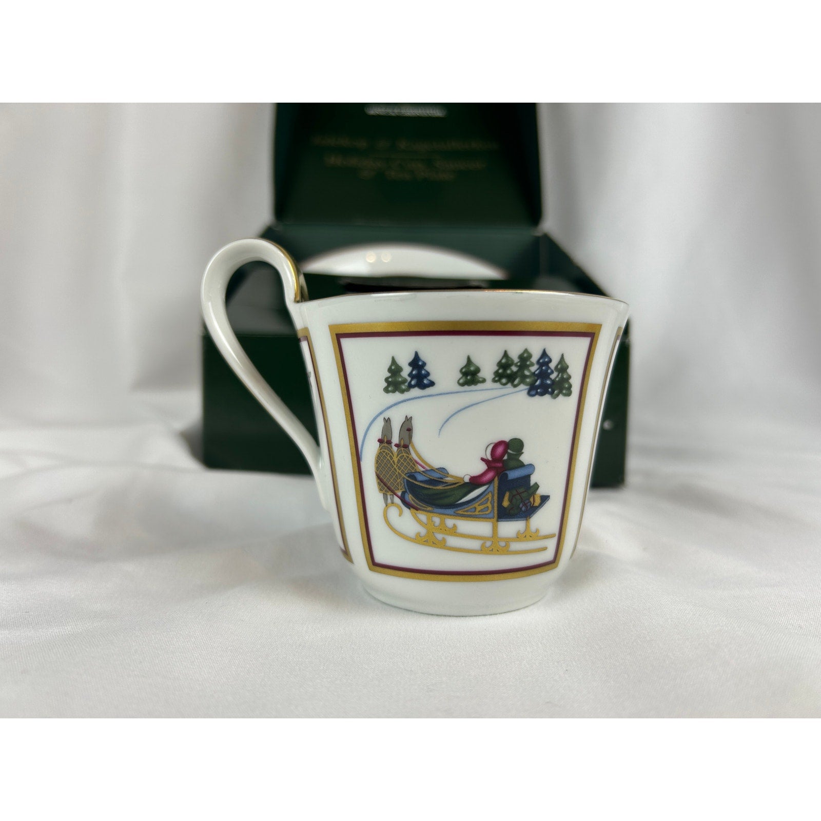 Bing Grondahl 1998 Holiday Cup Saucer Tea Plate Set Jette Frolich Boxed