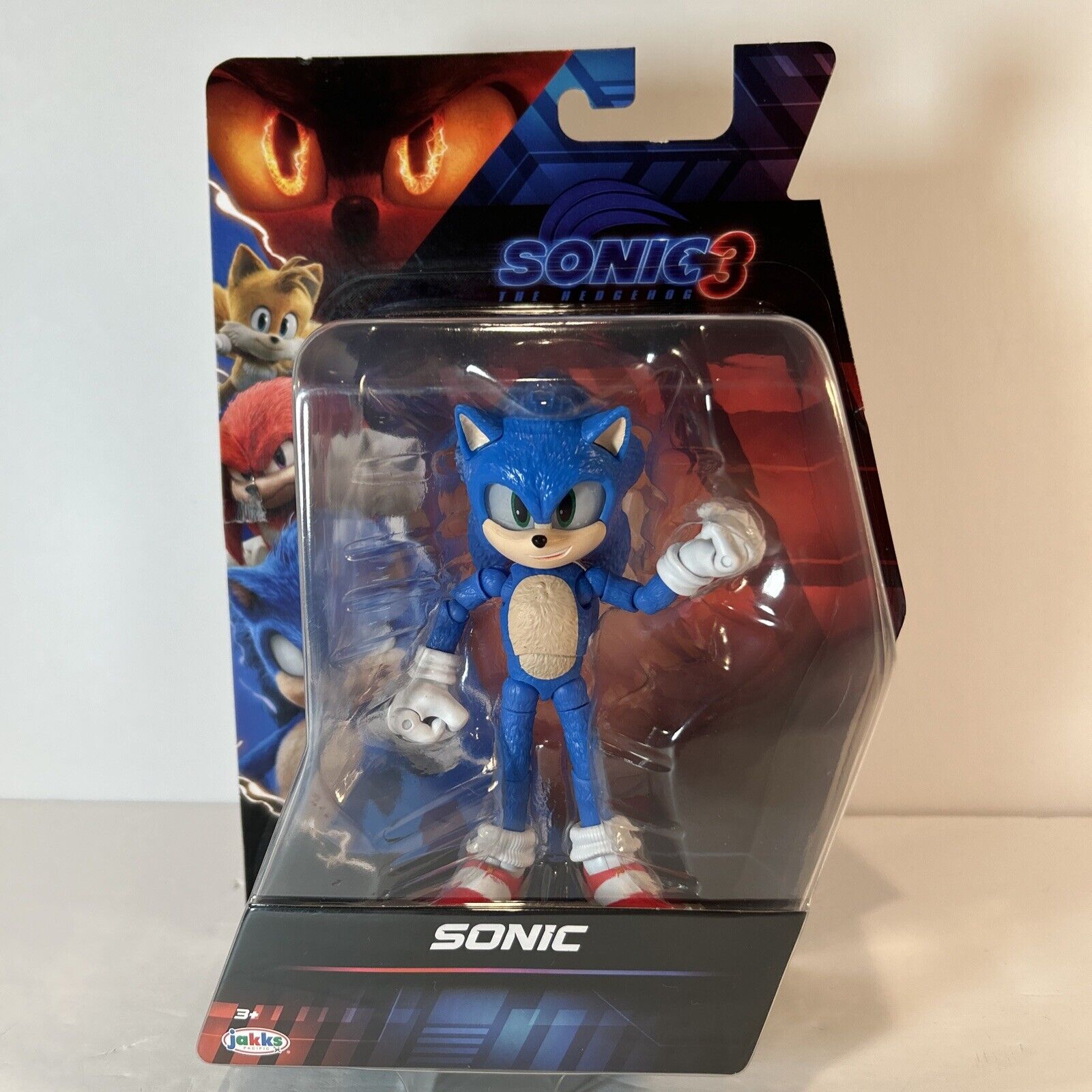 Sonic the Hedgehog 3 Action Figure Lot – Sonic, Tails, Shadow + Mini Sonic JAKKS