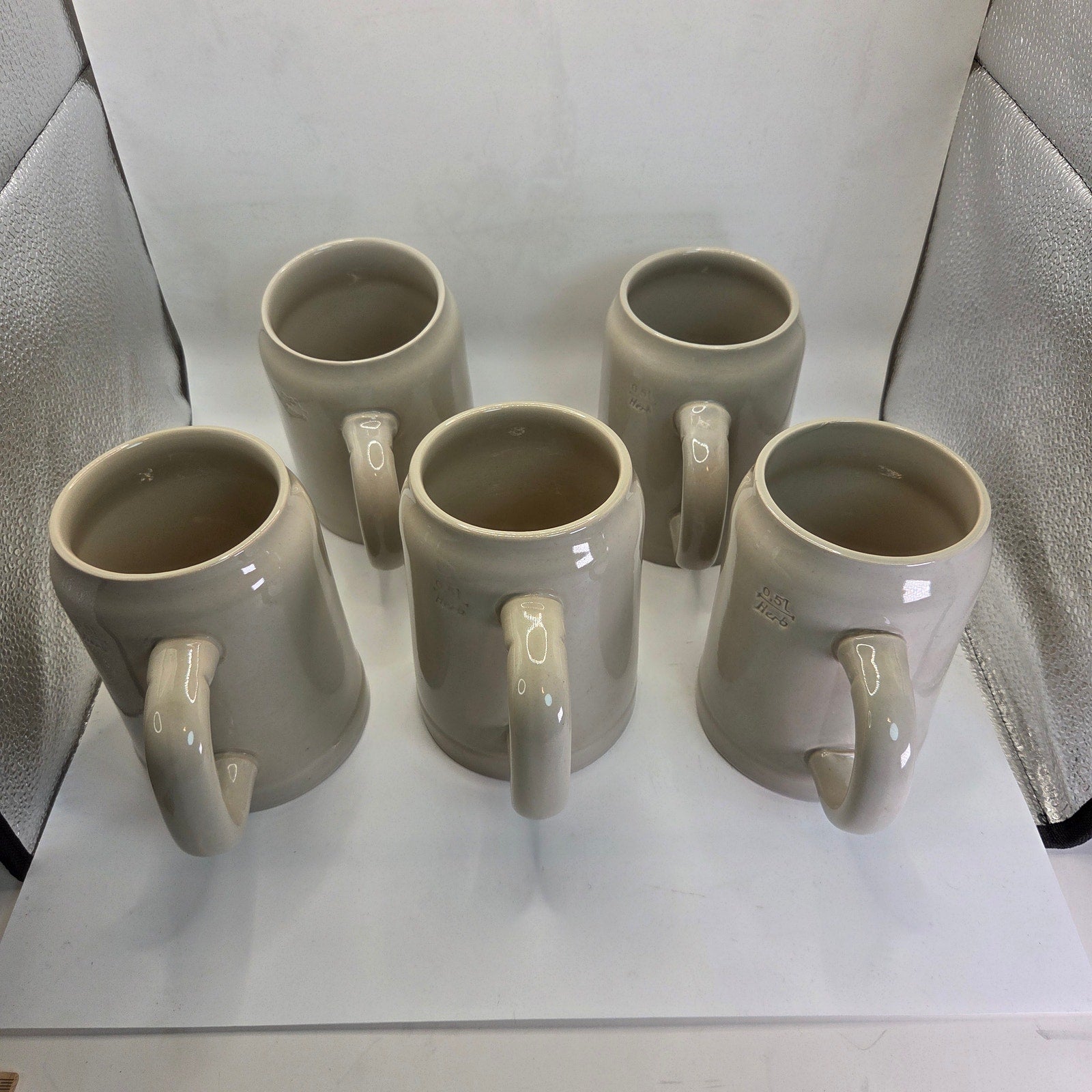 Spaten München Beer Steins Lot of 5 Gasthaus Bavarian Hunter 0.5 L 2003-07