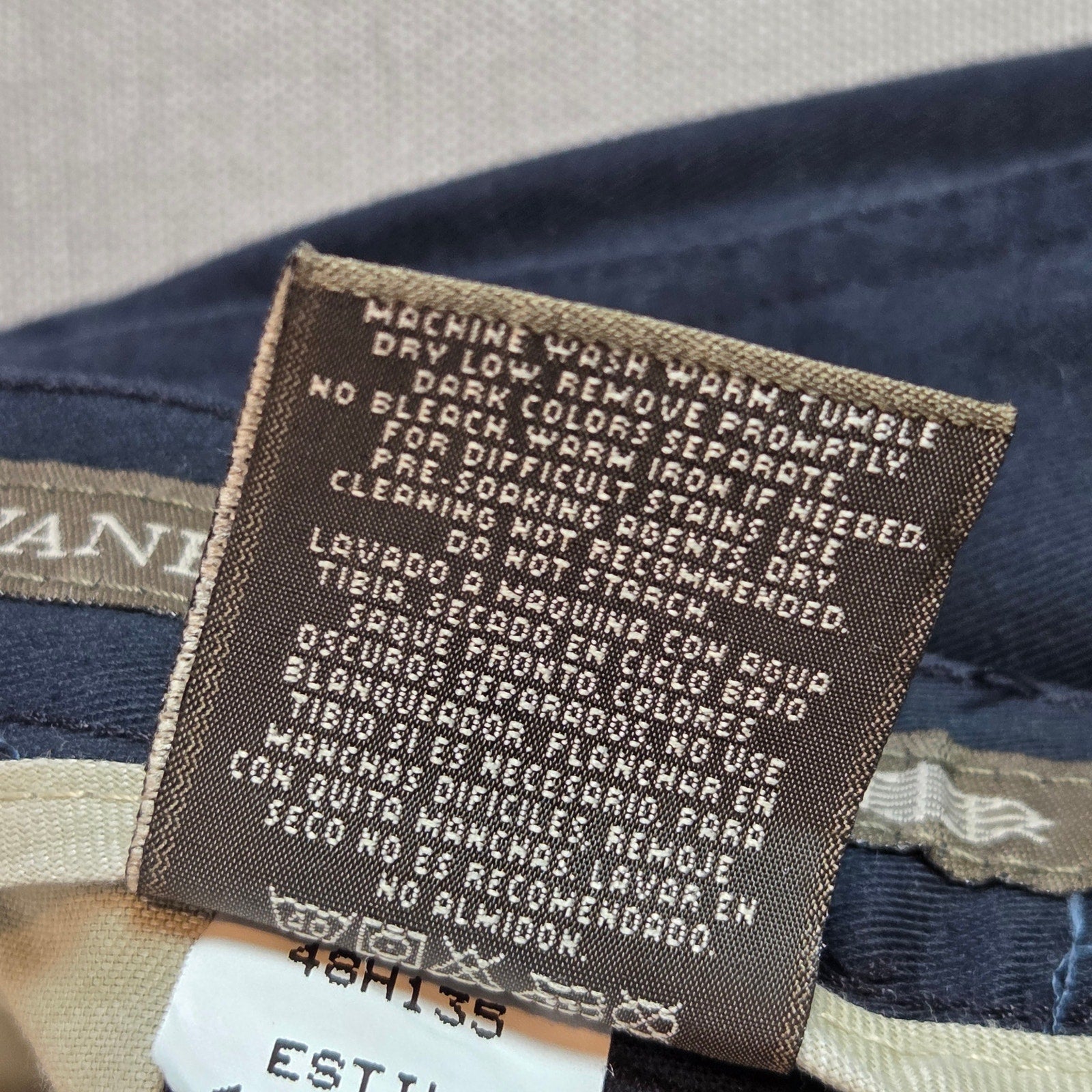 Savane Cotton Slacks Men’s 38x29 Blue Pants Made in Mexico 38x29 Tag
