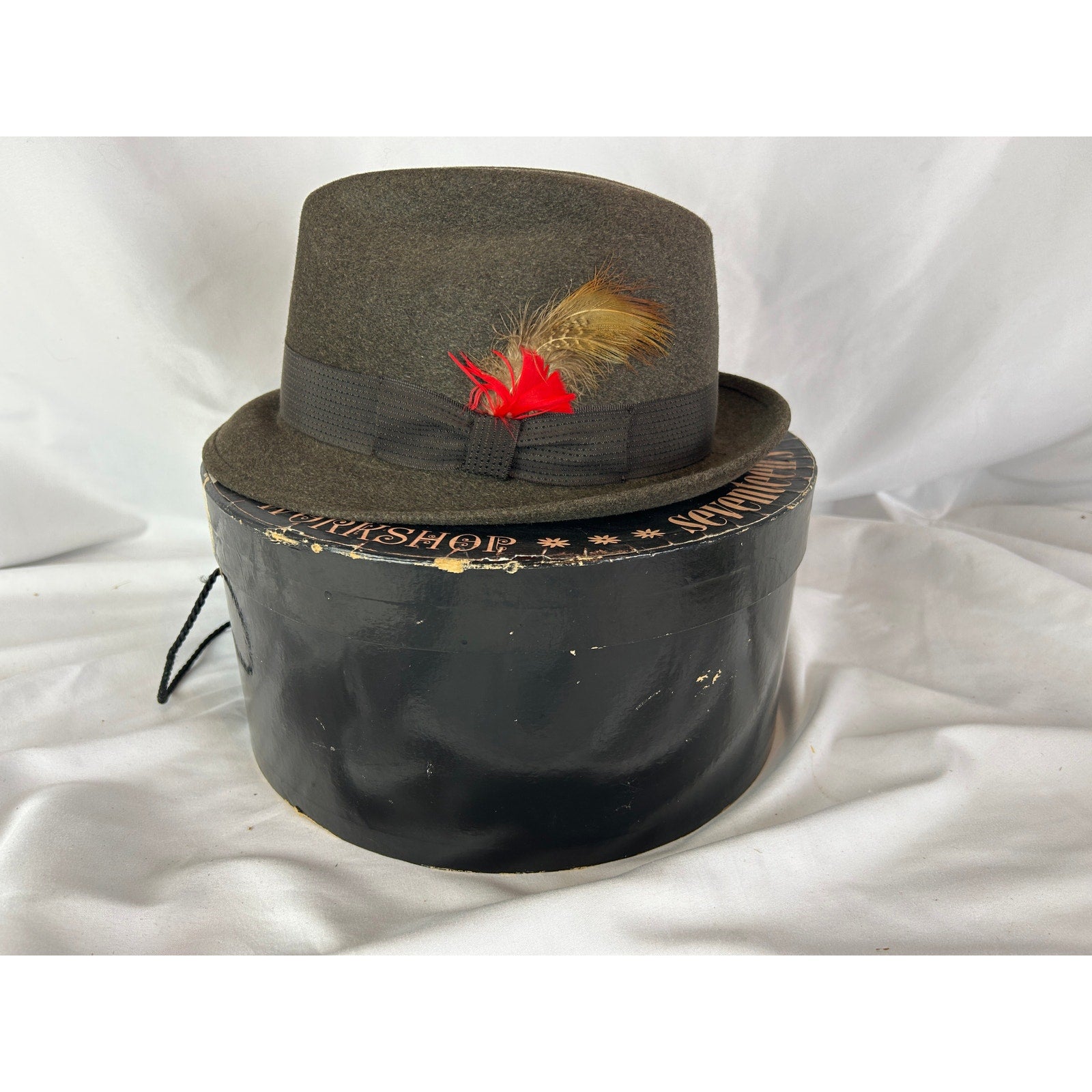 Dobbs Fifteen Brown Fur Felt Fedora Hat 7 1/4 With Box Vintage