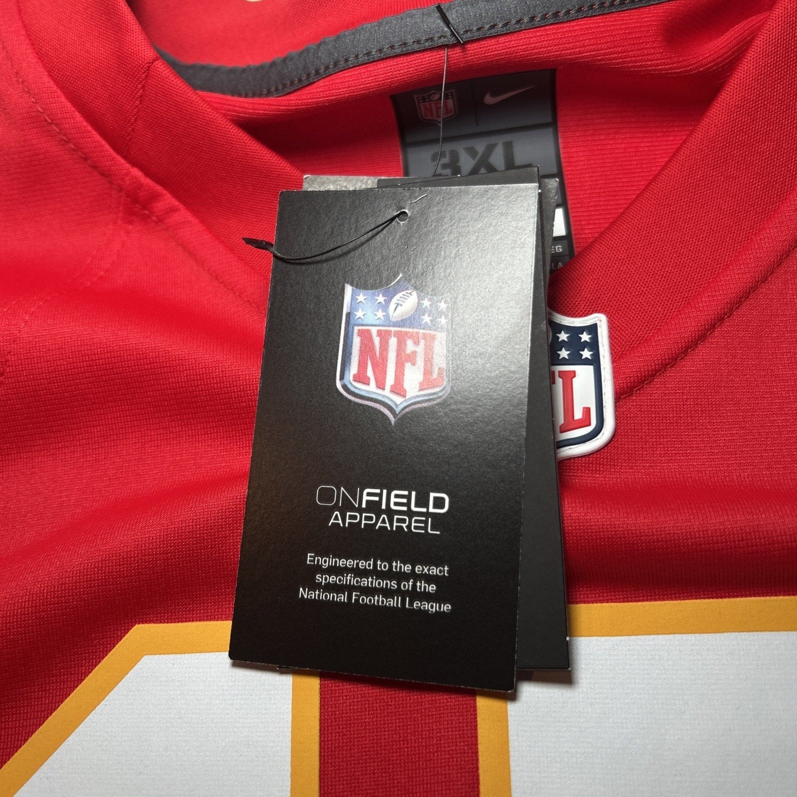 Patrick Mahomes Kansas City Chiefs Nike NFL On Field Jersey Color Red Size XXXL