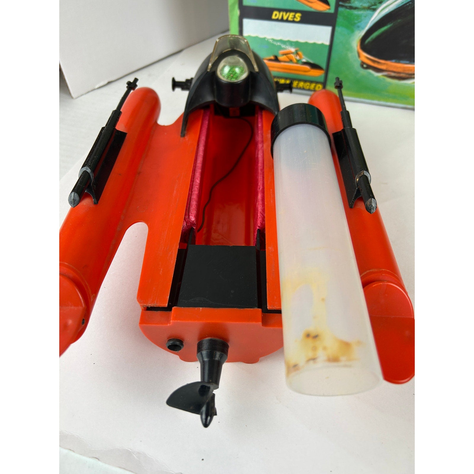 GI Joe Sea Sled Frogman Set with 1964 Action Sailor Figure Working Motor