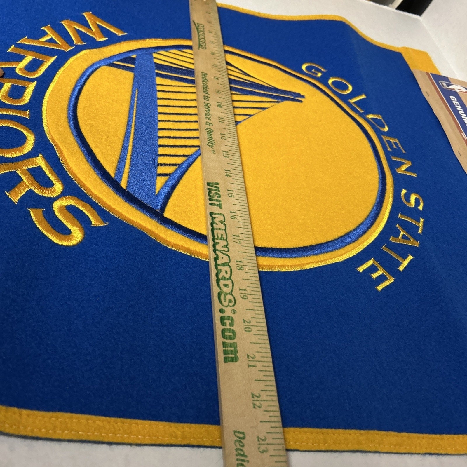 Golden State Warriors Wool Blend NBA Champions Banner, 24" x 36"