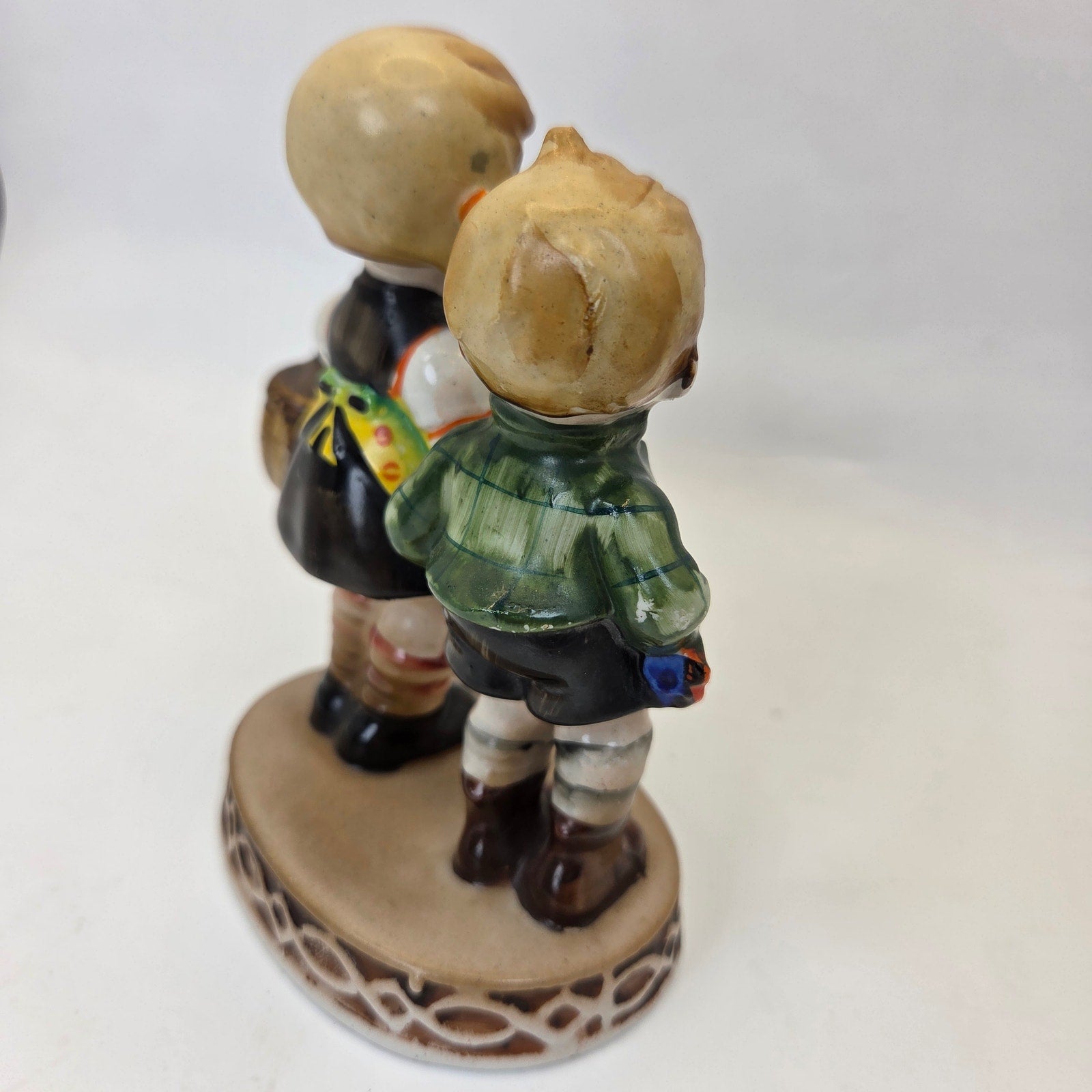 Occupied Japan Boy Girl Couple Figurine Hand Painted Porcelain 4.5in Vintage