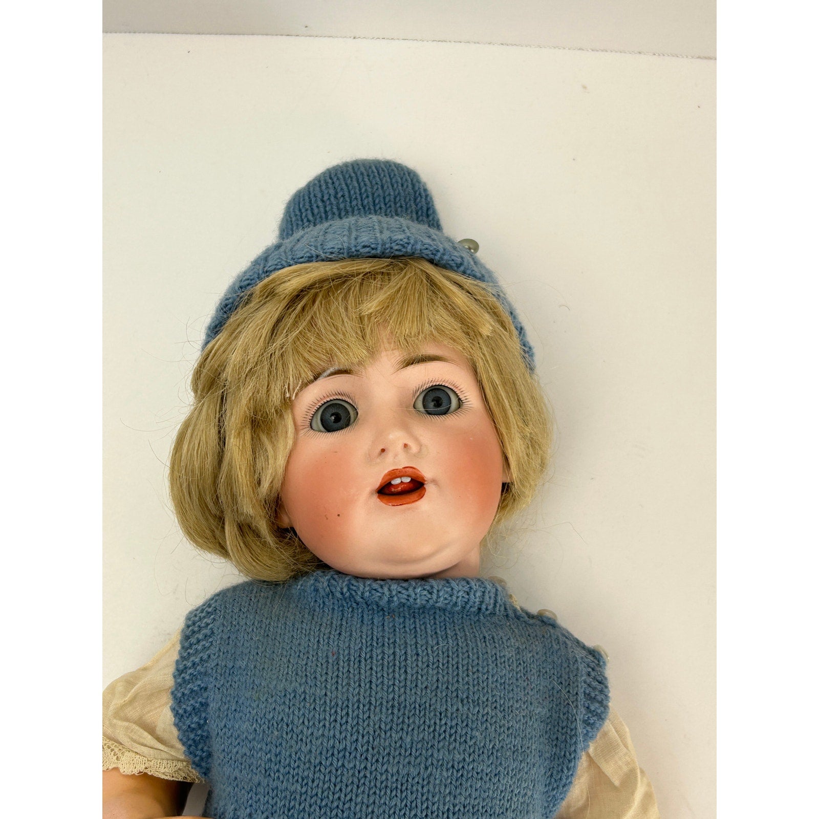 Antique Kestner 257 bisque baby 18in Germany sleep eyes open mouth