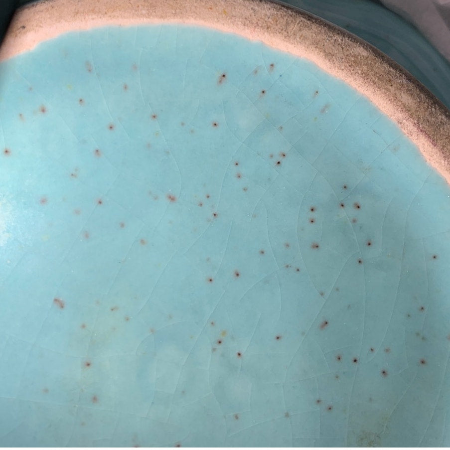 Turquoise Strawberry Covered Bowl Belmar California 310 Style Ceramic Pottery