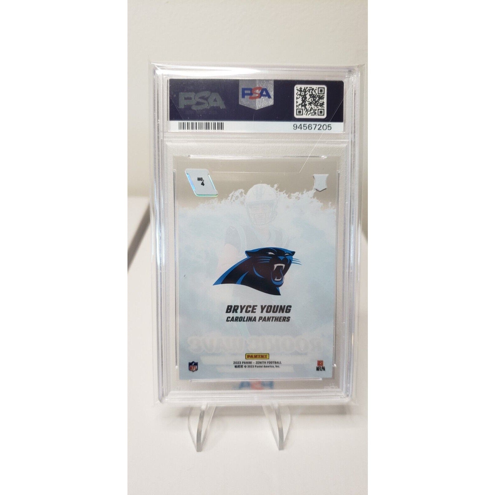 2023 Zenith Bryce Young Rookie Wave #4 Case Hit SP PSA 9