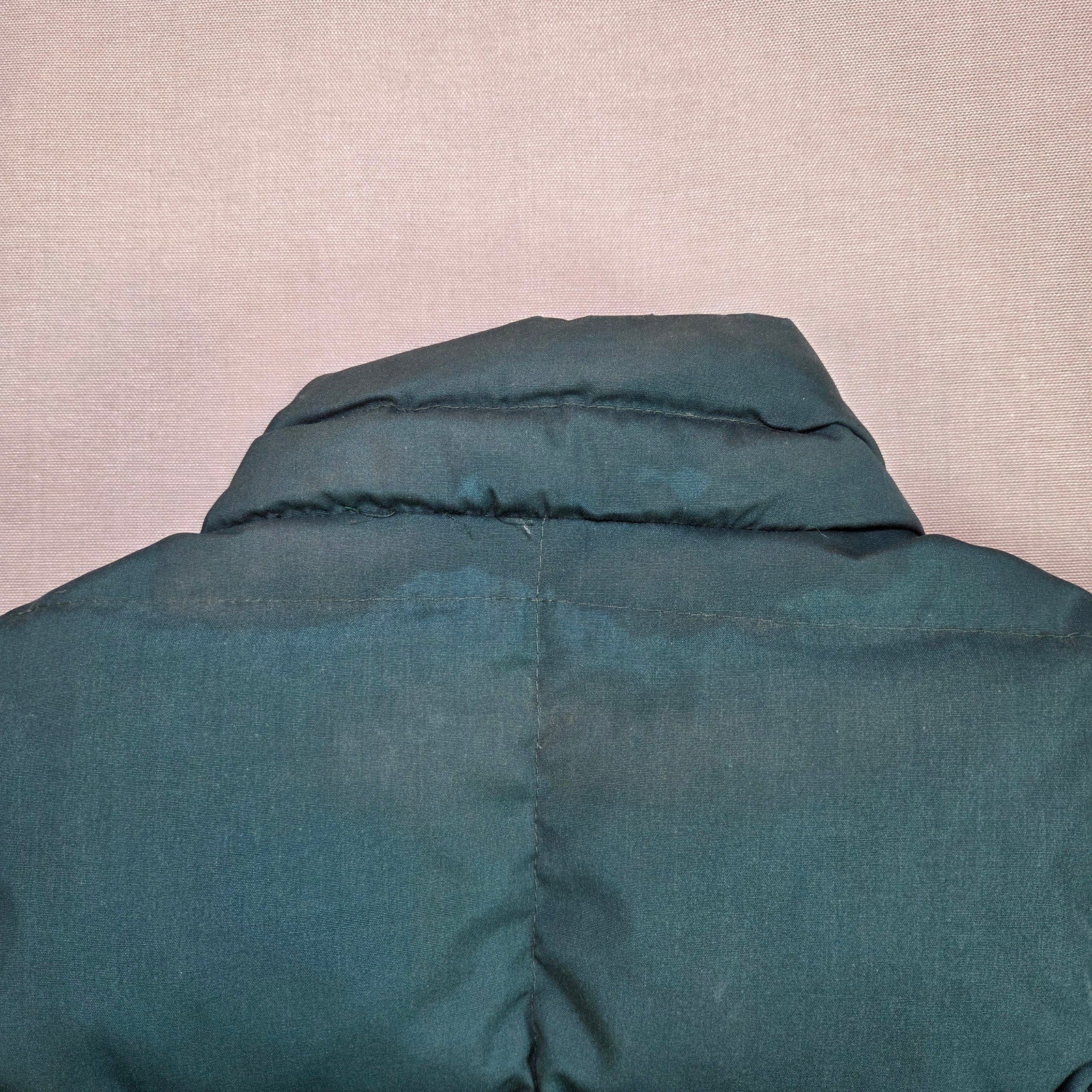 Vintage Eddie Bauer Goose Down Vest XL Made in USA Green Expedition 70s 80s