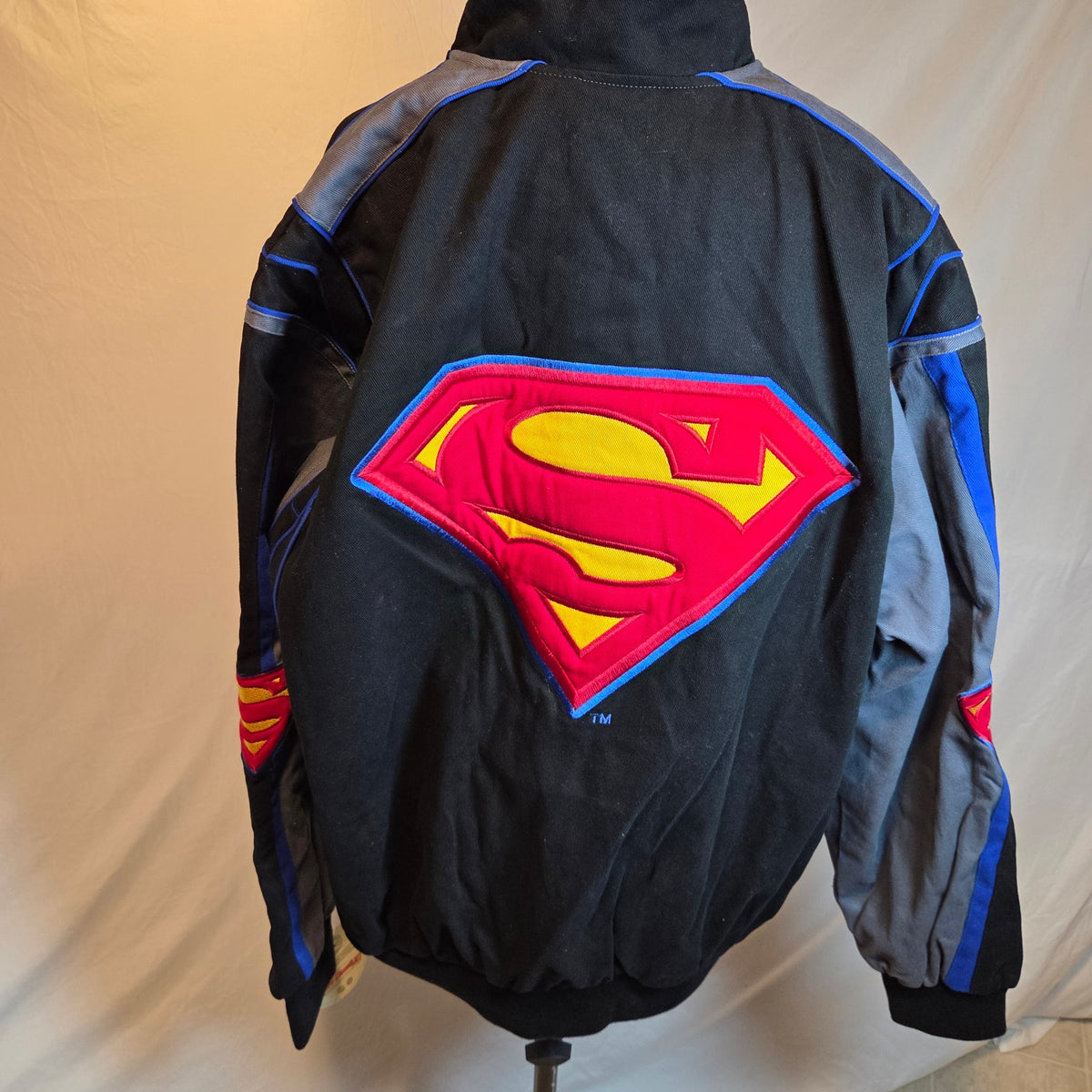JH Design Superman DC Comics Racing Jacket Mens 3XL Embroidered NWT