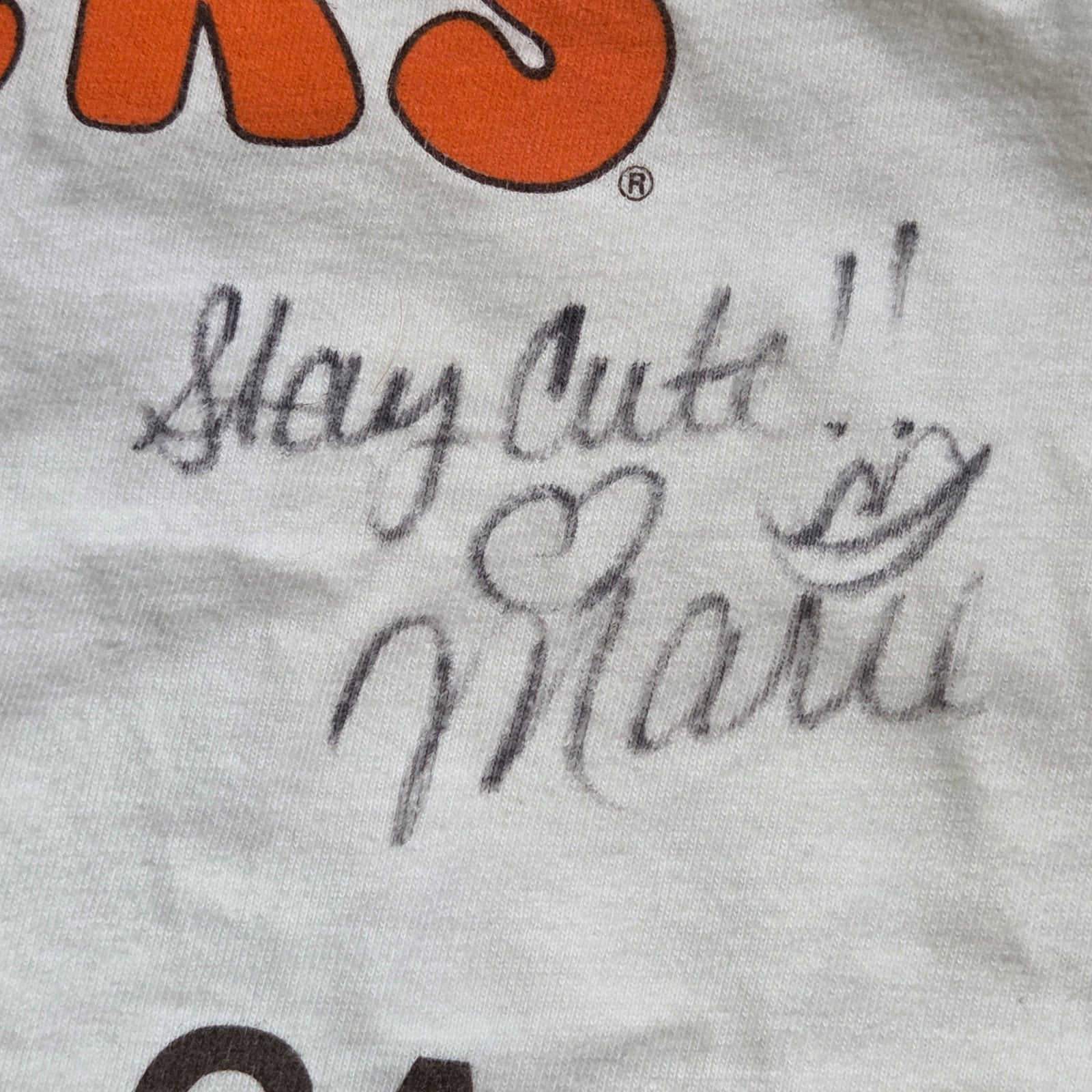 Hooters Atlanta GA Hanes Beefy-T  Signed Tee XL Made USA Vintage 90s Tacky Shirt