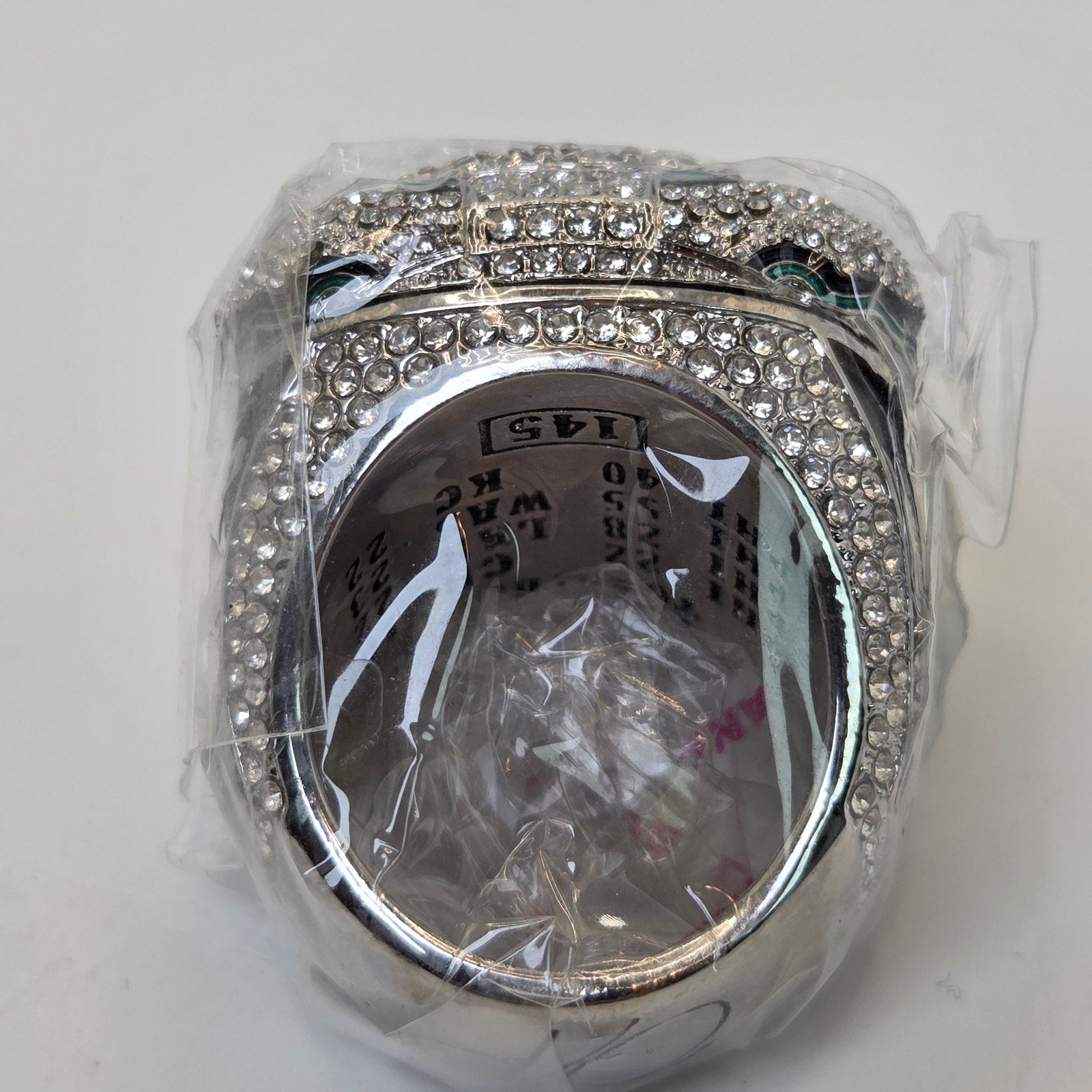 Philadelphia Eagles Super Bowl LIX Replica Championship Ring Size 16 Hurts MVP