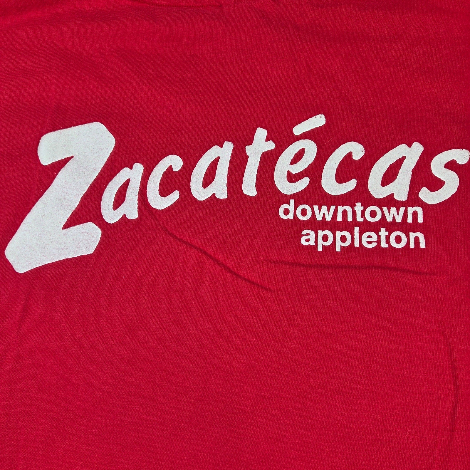 Vintage Hanes Beefy-T Zacatecas Appleton WI Single Stitch Red T Shirt XL