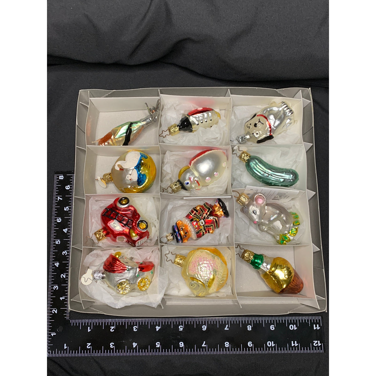 Christopher Radko Old World Christmas Glass Ornament Lot 12 Whiskers Beefeater