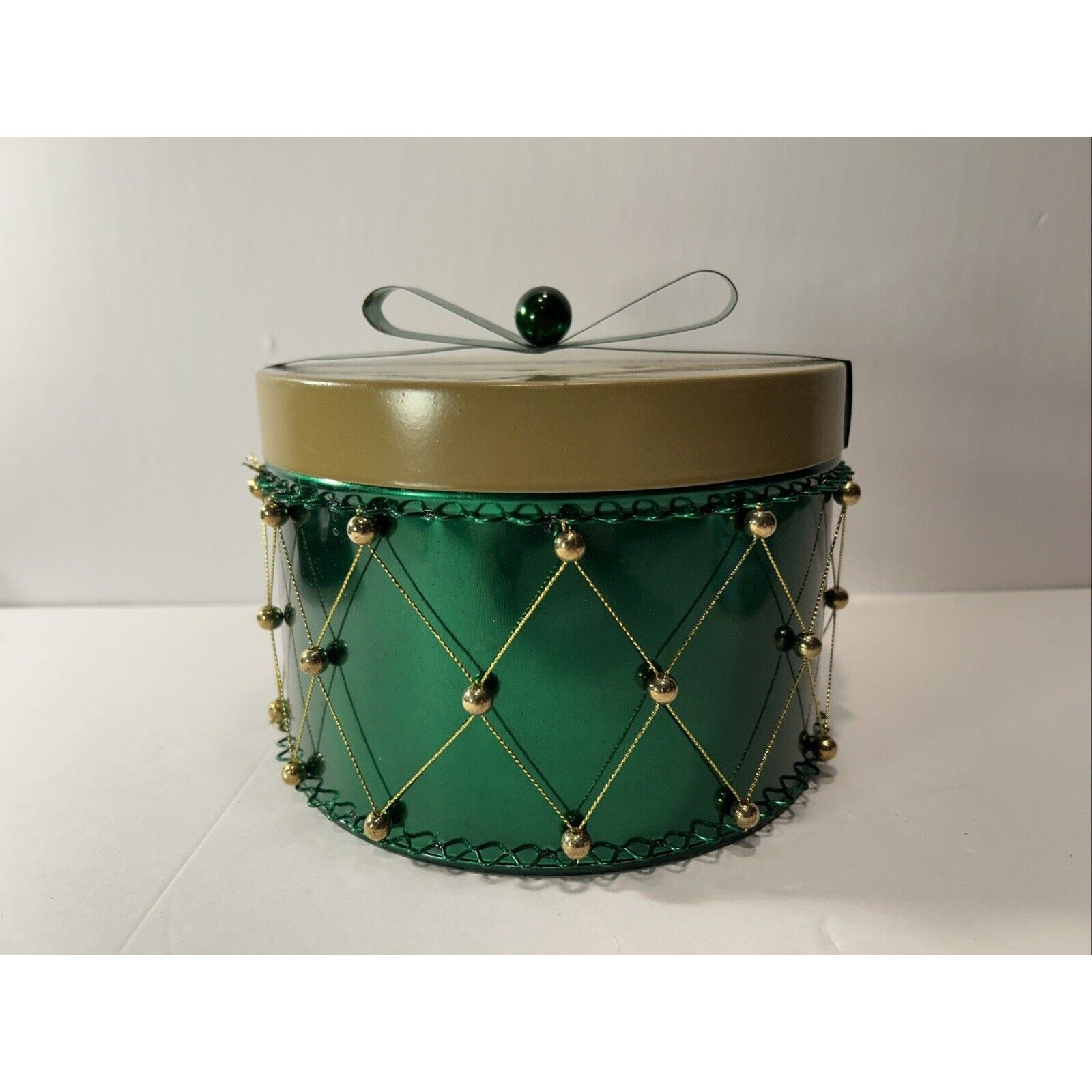 2 Christmas Themed Tin Containers