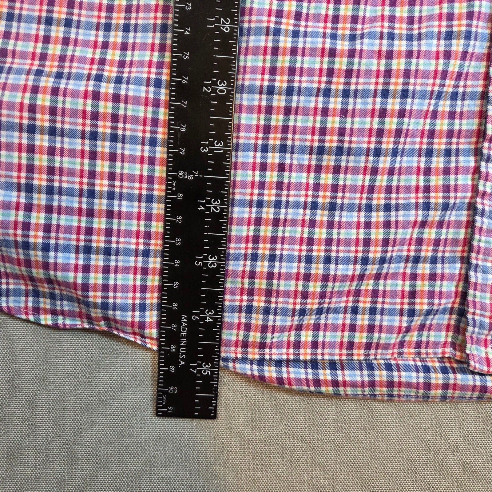 Polo Ralph Lauren 3XLT Plaid Cotton Button Down Shirt Long Sleeve Tall