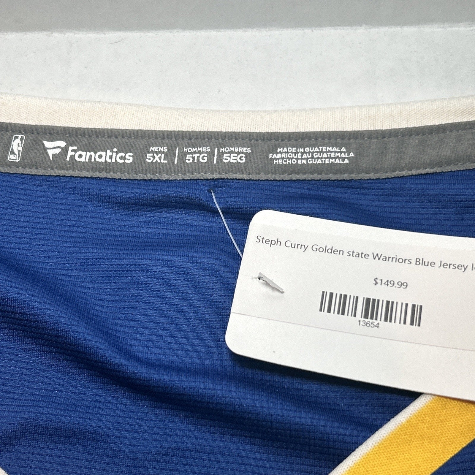 Steph Curry #30 Golden State Warriors- Fanatic Basketball Jersey - Size 5XL