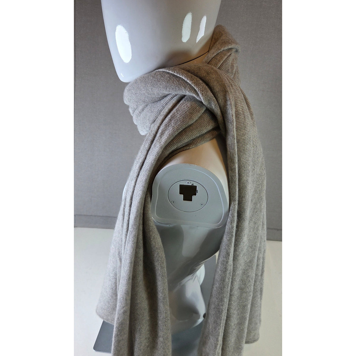 Charter Club Luxury Cashmere Blend Scarf Wrap Metallic Oversized 102"x27"
