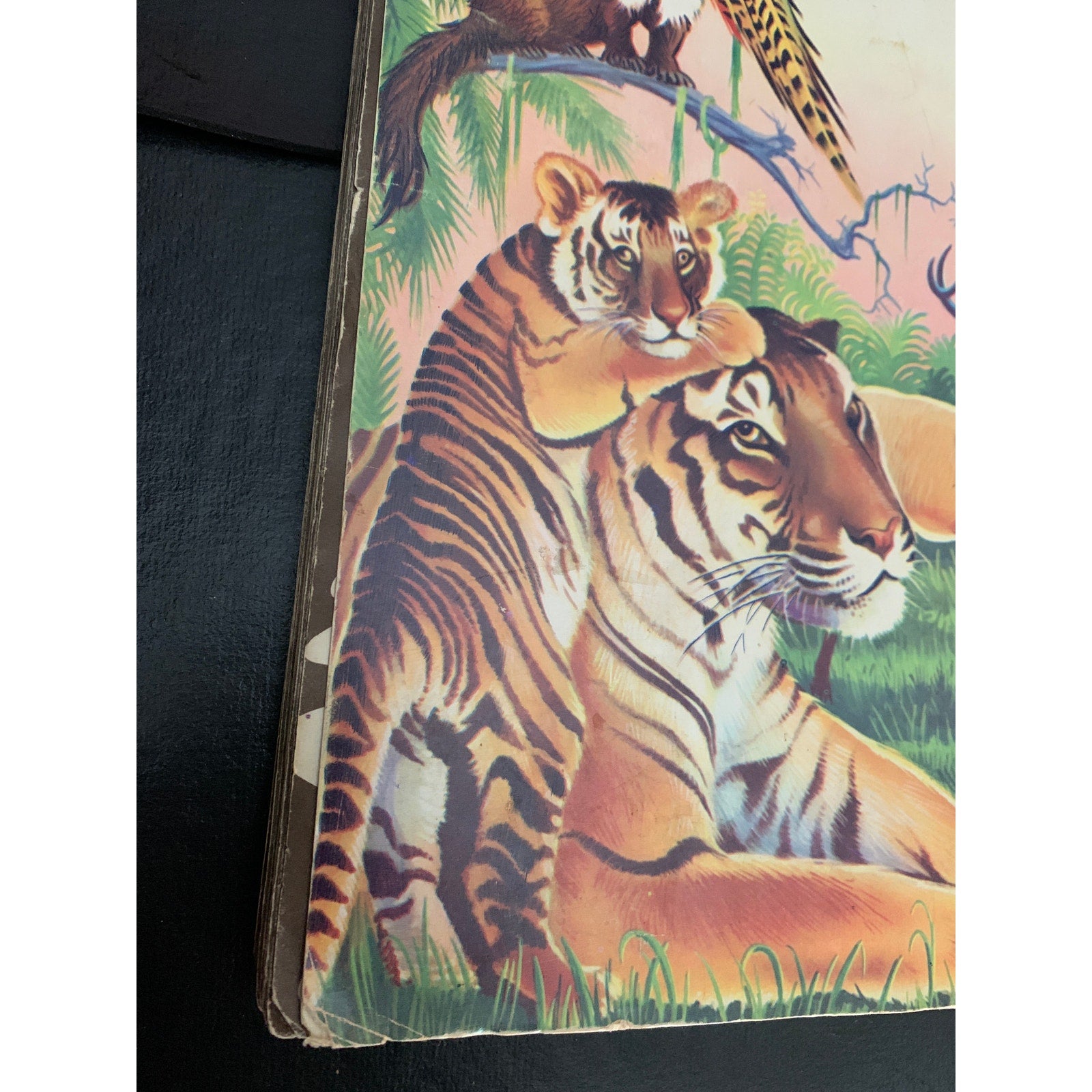 1959 Wonders of the Animal Kingdom Stamp Album Howard Winter Golden Glow AS IS