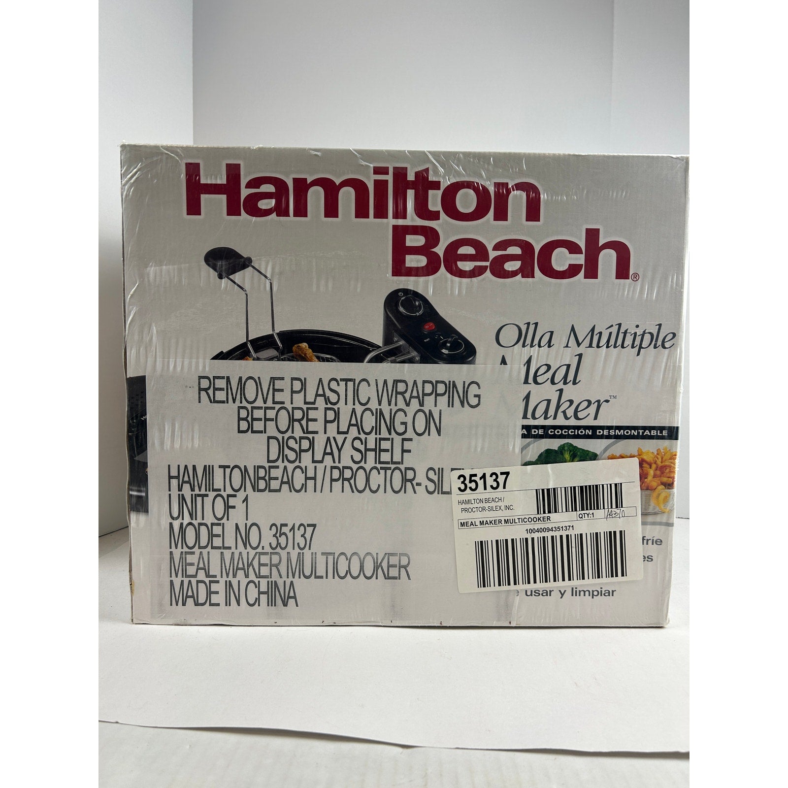 Hamilton Beach Meal Maker Multicooker 35137 New Sealed Boil Steam Fry