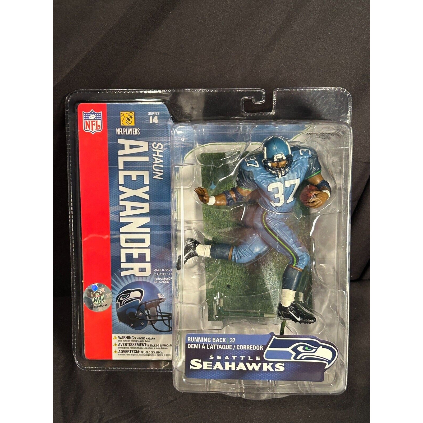 Shaun Alexander 2006 McFarlane Series 14 Seattle Seahawks Blue Pants Variation