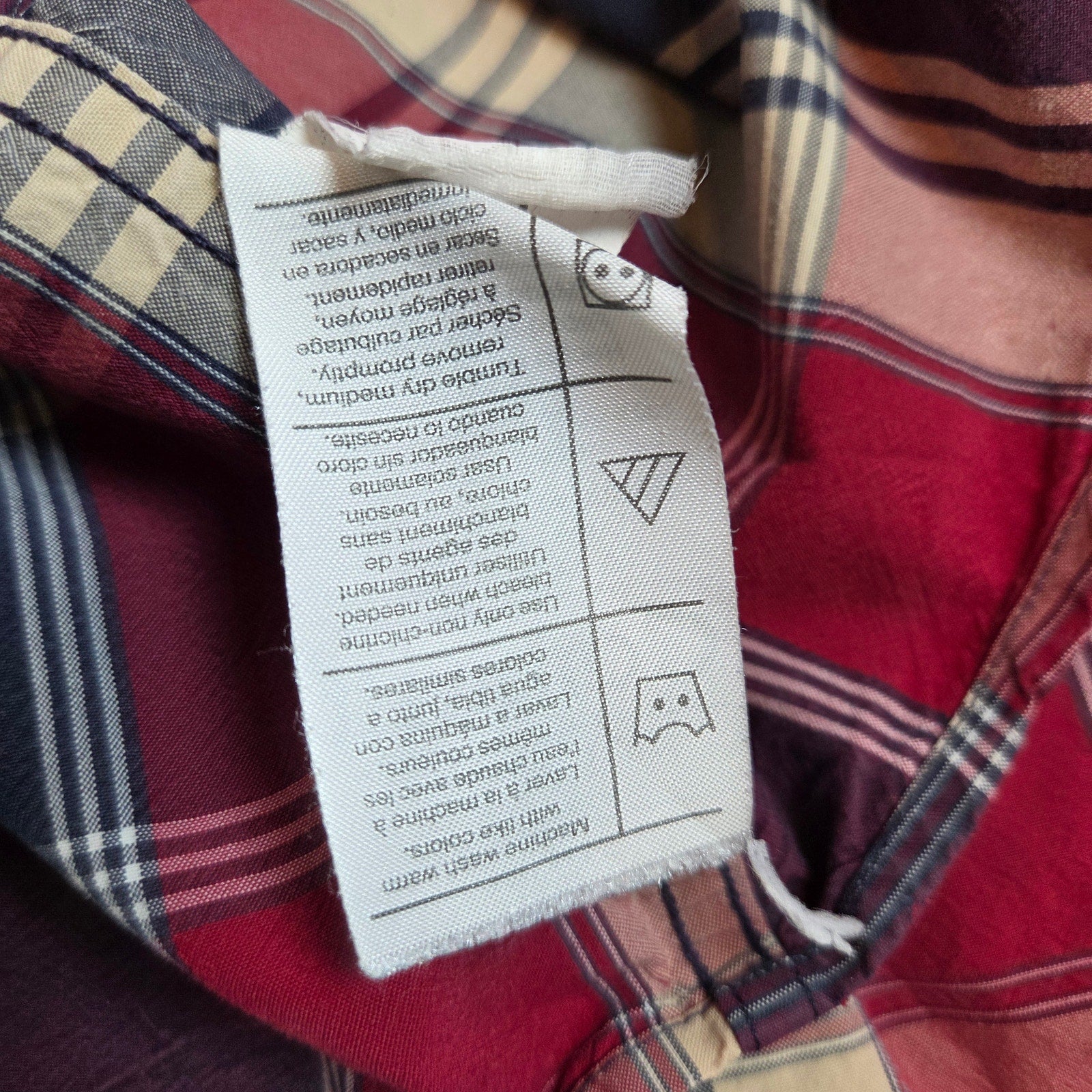 Carhartt Plaid Button Shirt 3XL Cotton Long Sleeve Workwear Tear Flaw