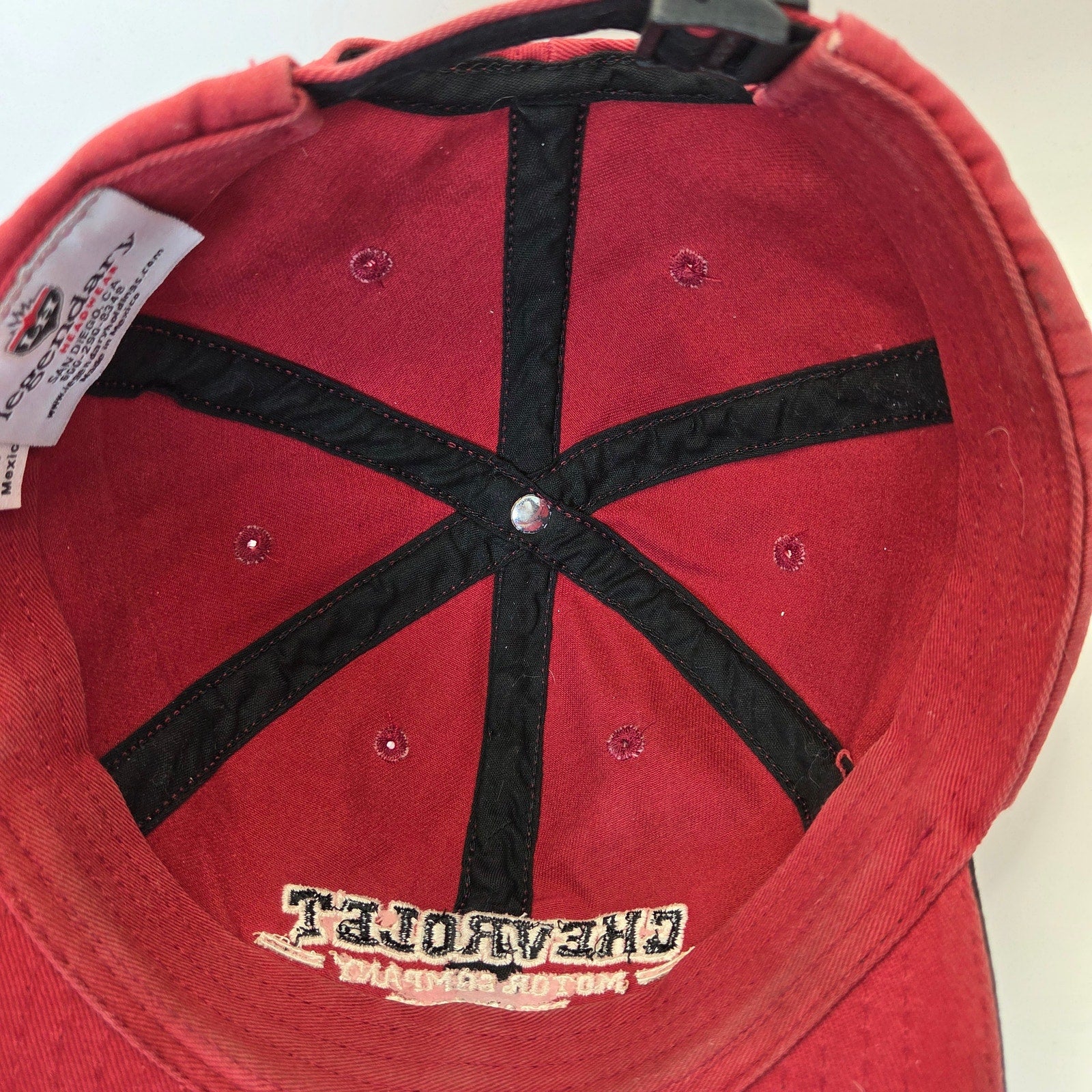 Chevrolet Motor Company Established 1911 Strapback Hat Legendary Headwear