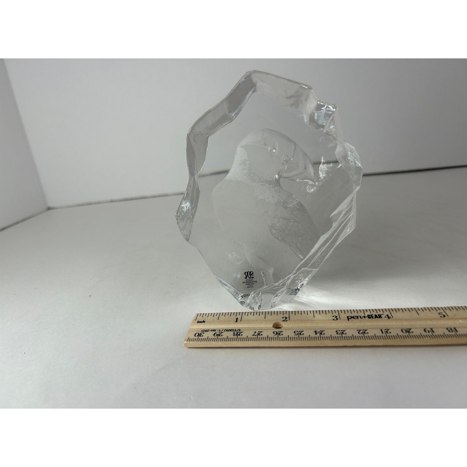 Mats Jonasson Maleras Full Lead Crystal Puffin Bird 3910 Signed Wildlife Art