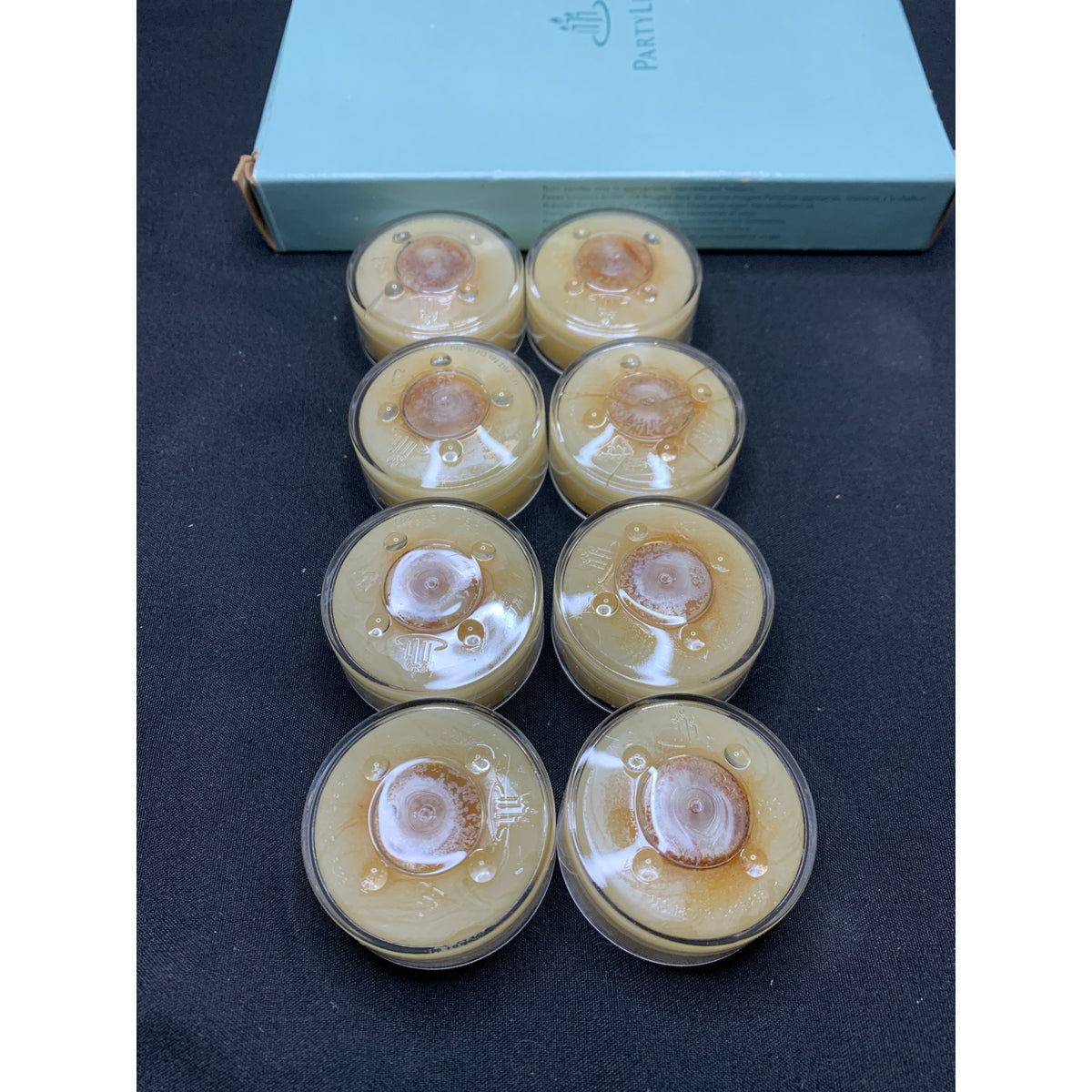 PartyLite Bamboo & Sugar Cane Universal Tealight Candles V04515 Lot of 8