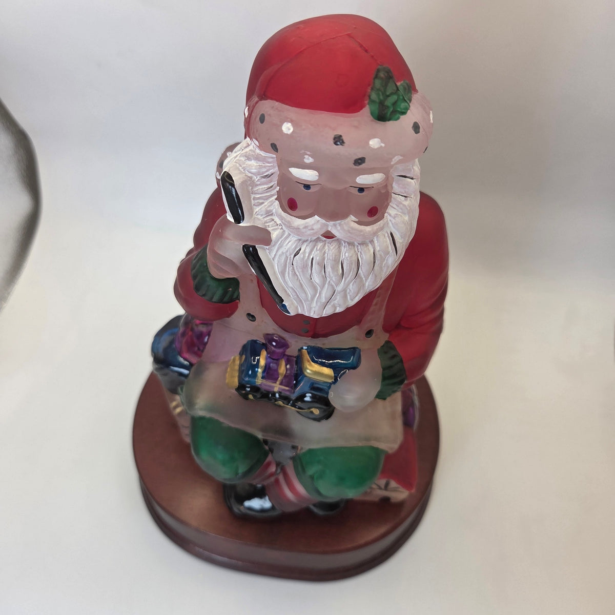 Old World Christmas 1995 Santa Toymaker Light EM Merck w Original Box Vintage