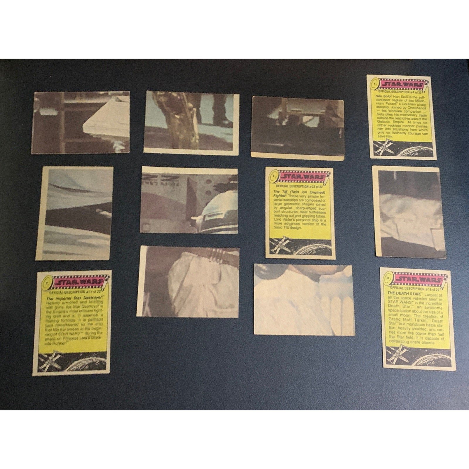 1977 Topps Star Wars Series 3 Yellow Border Complete 66 Card Set With Stickers