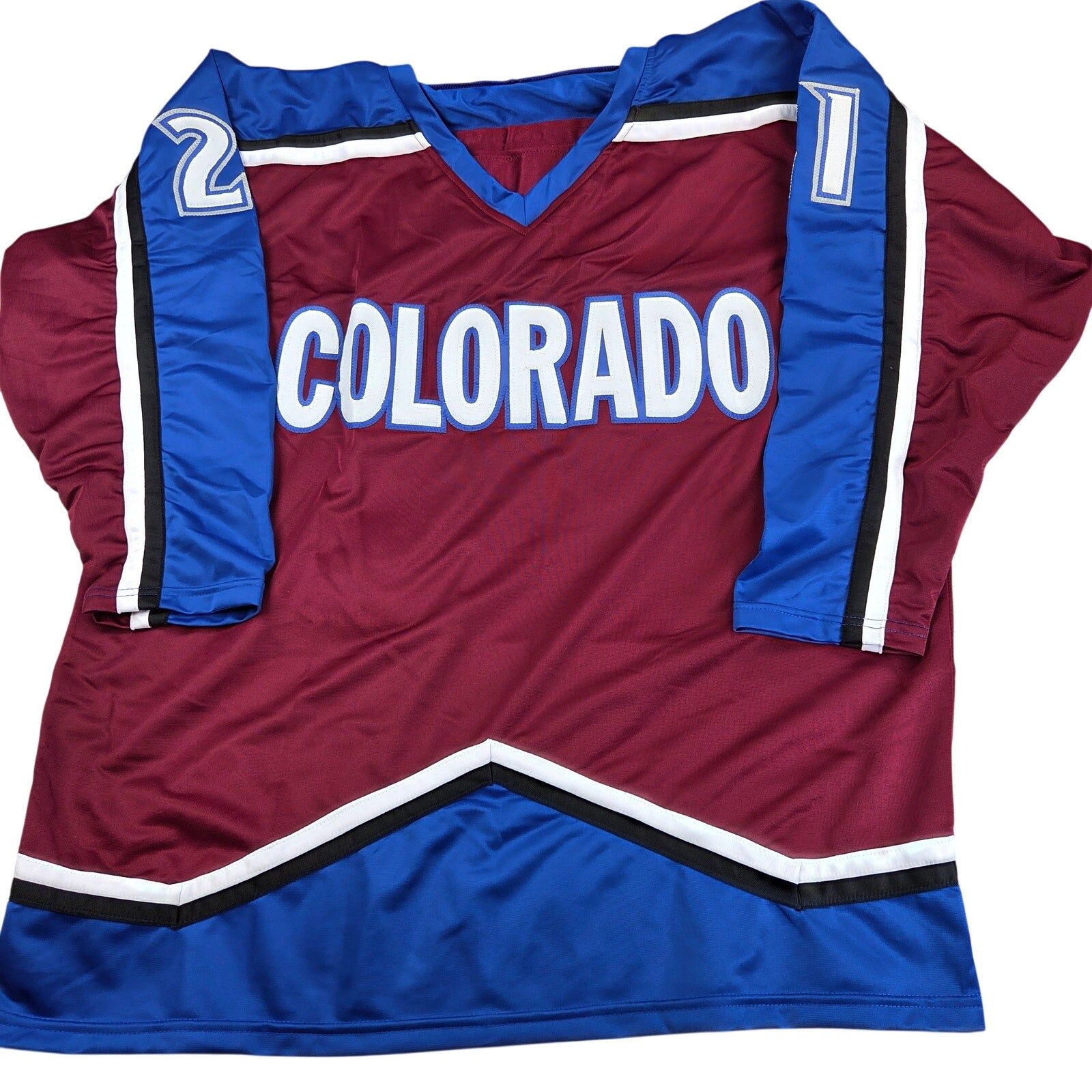 Peter Forsberg HOF 2014 Signed Avalanche Custom Home Jersey BAS Witness COA